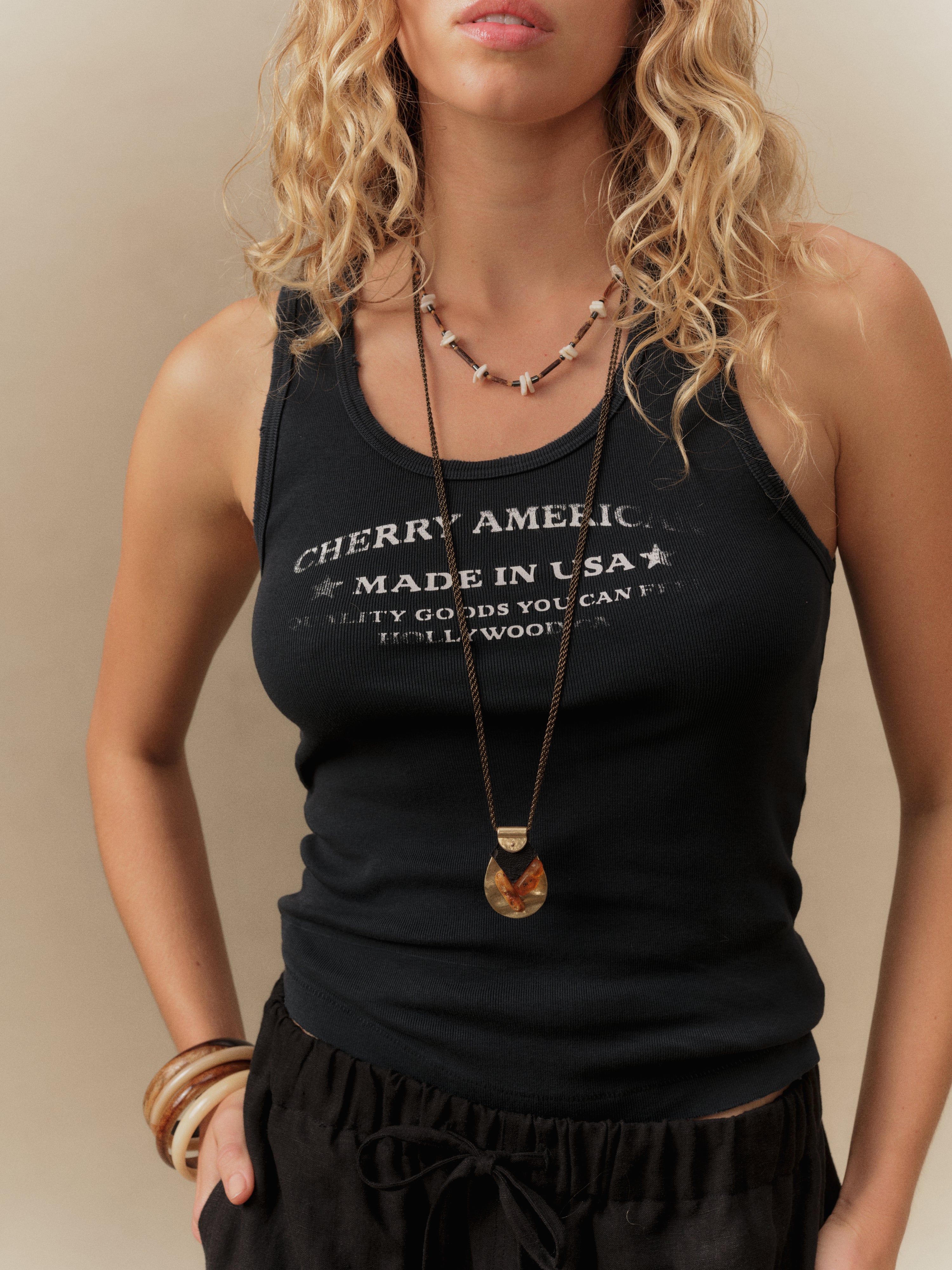 Women's Quality Goods Tank (Vintage Black)