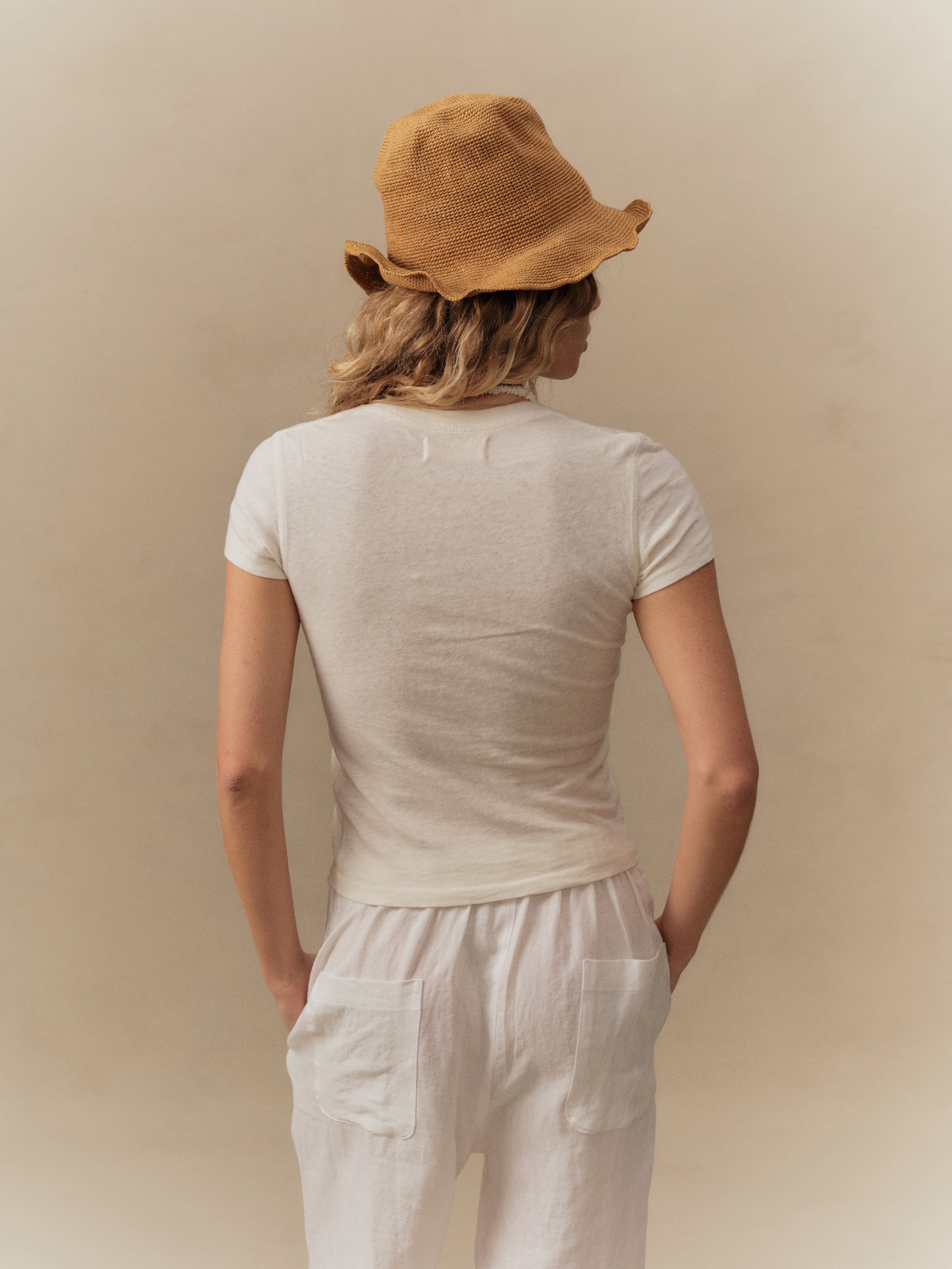 Women's Hollywood Fitted Tee (Straw)