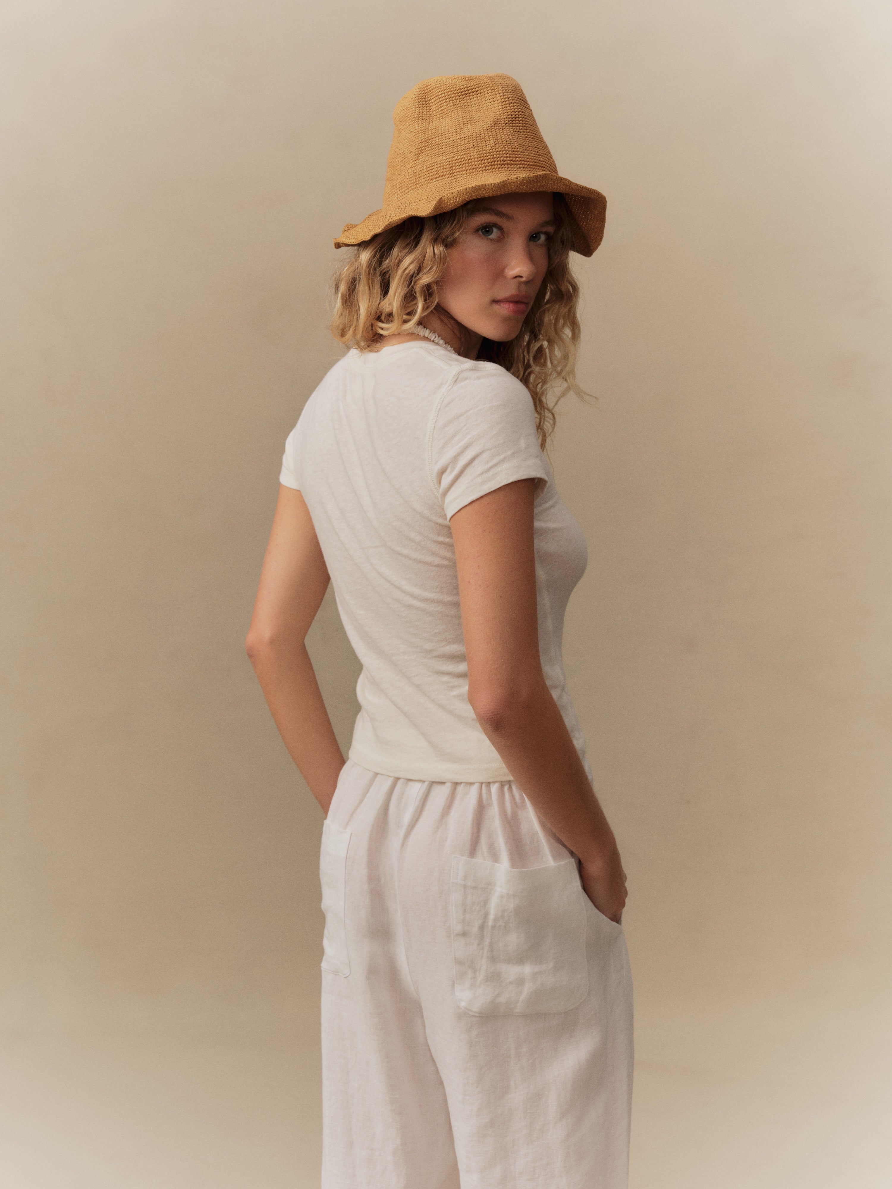 Linen Beach Pants (White)