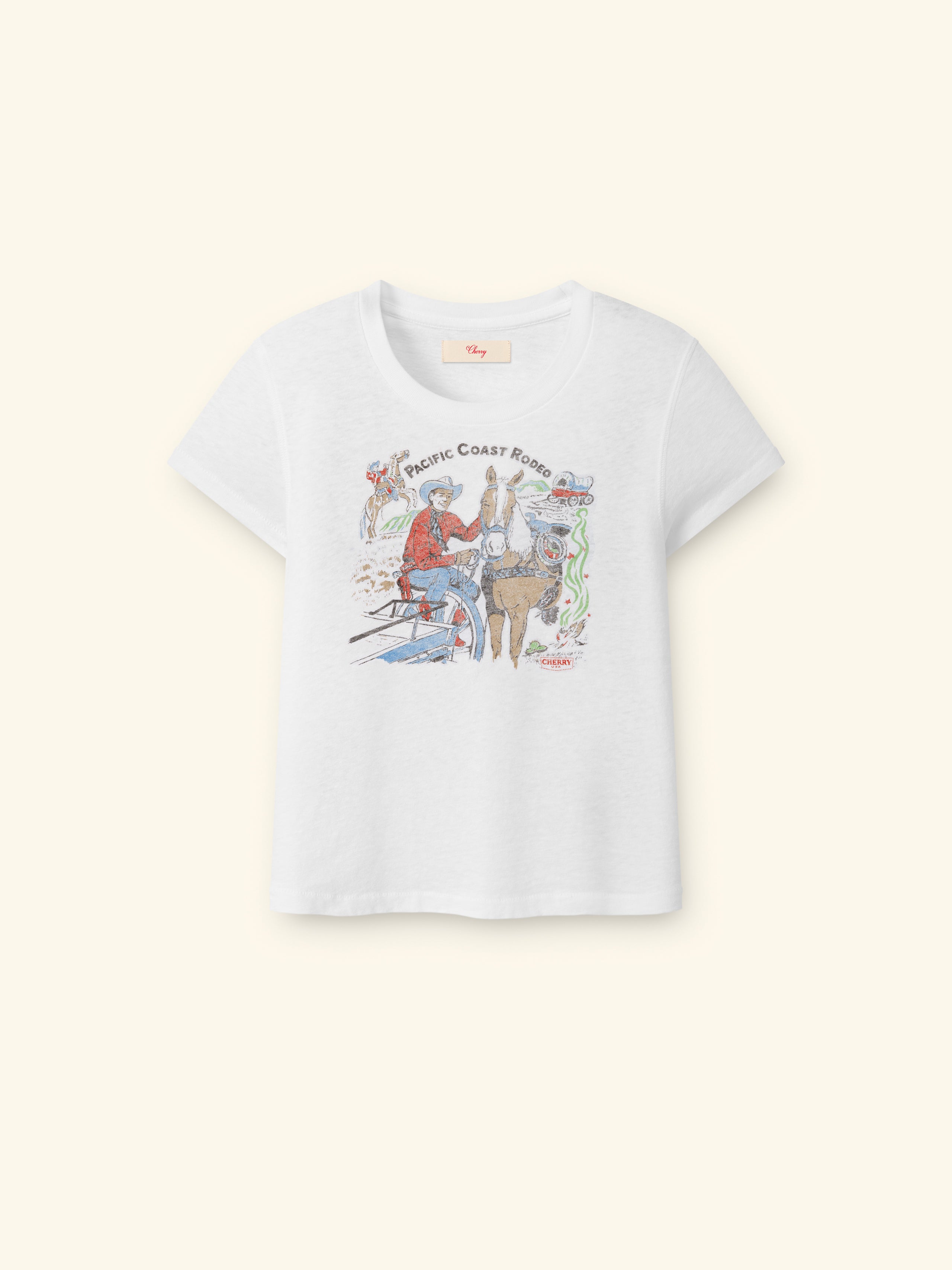 Women's Country Fitted Tee (Vintage White)