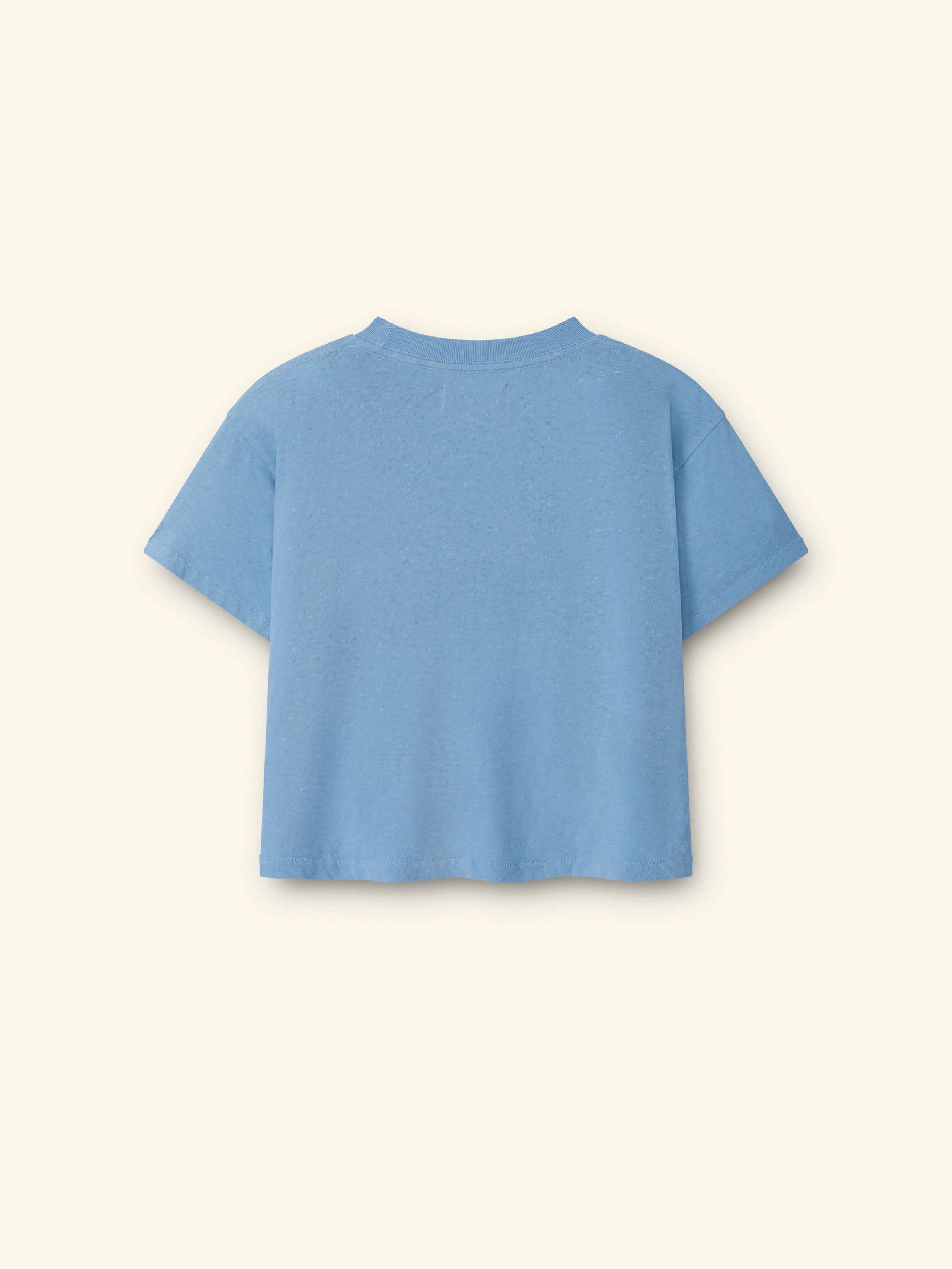 Women's Fish Boxy Tee (Sky Blue)