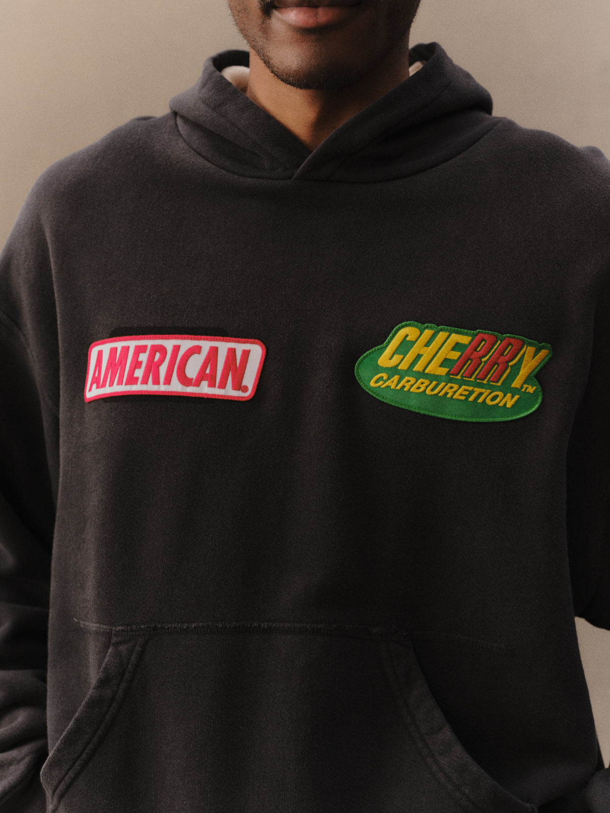 Patch Work Thermal Hoodie