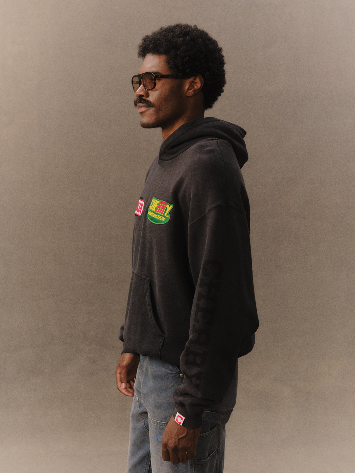 Patch Work Thermal Hoodie