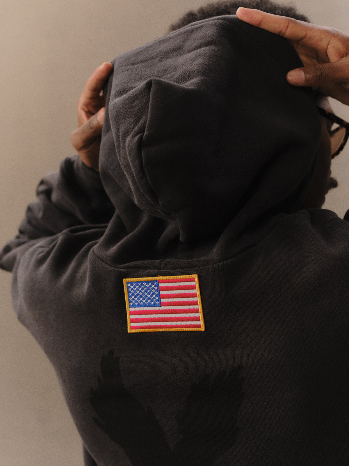 Patch Work Thermal Hoodie