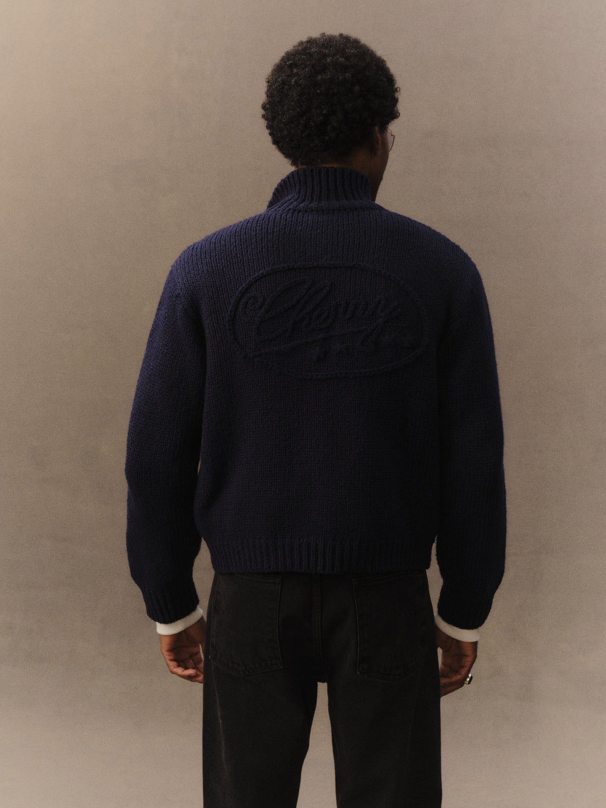 5 Star Knit Zip Up