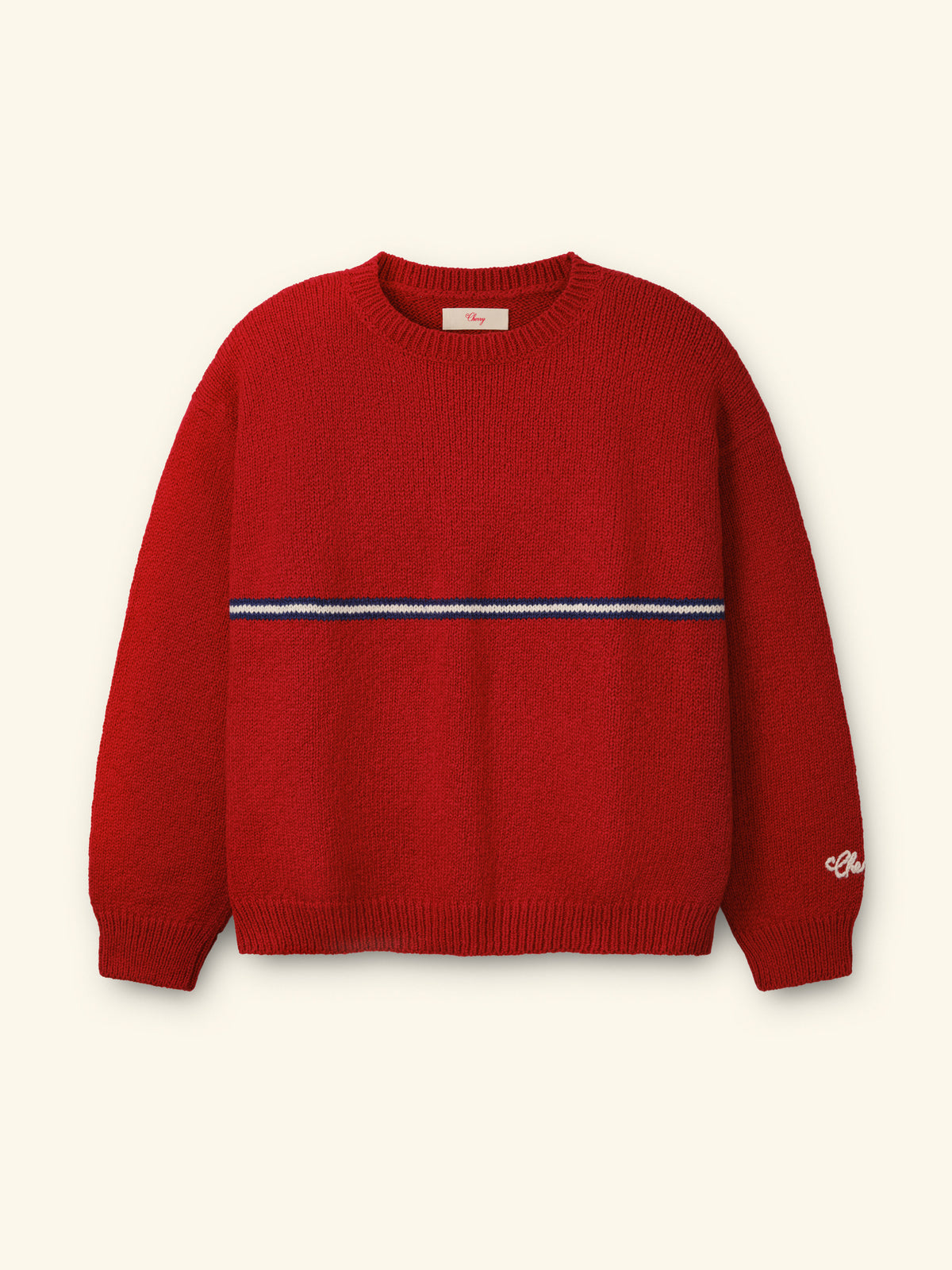 Striped Knit Crew