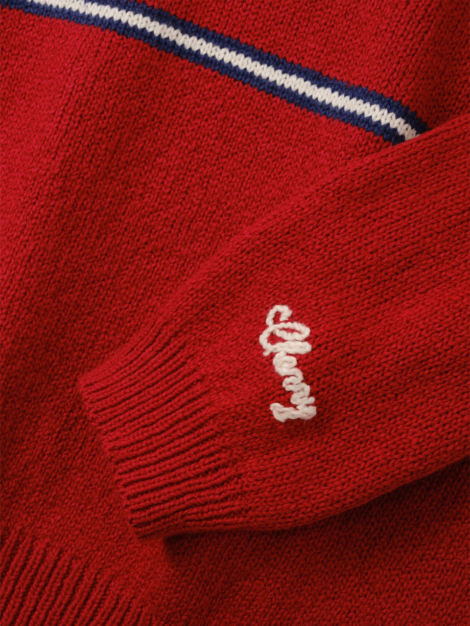 Striped Knit Crew