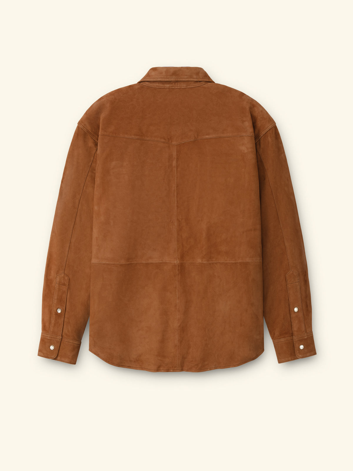 Suede Boxy Western Shirt