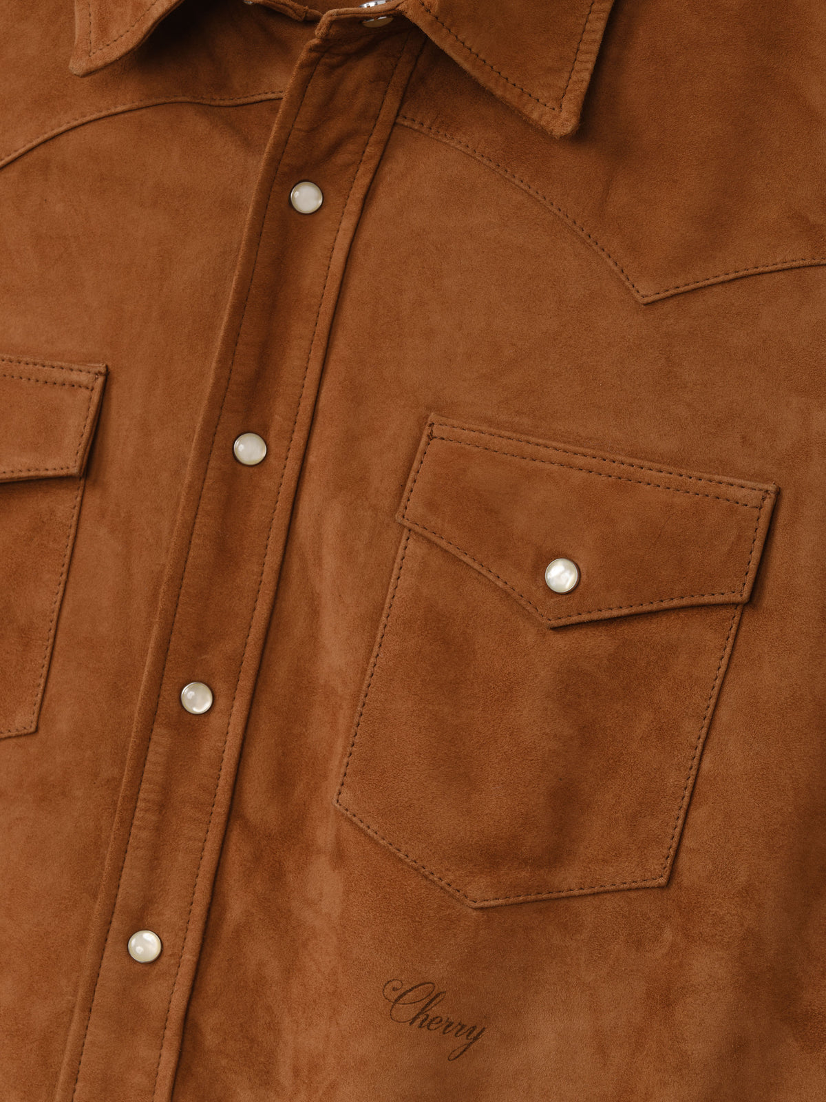 Suede Boxy Western Shirt