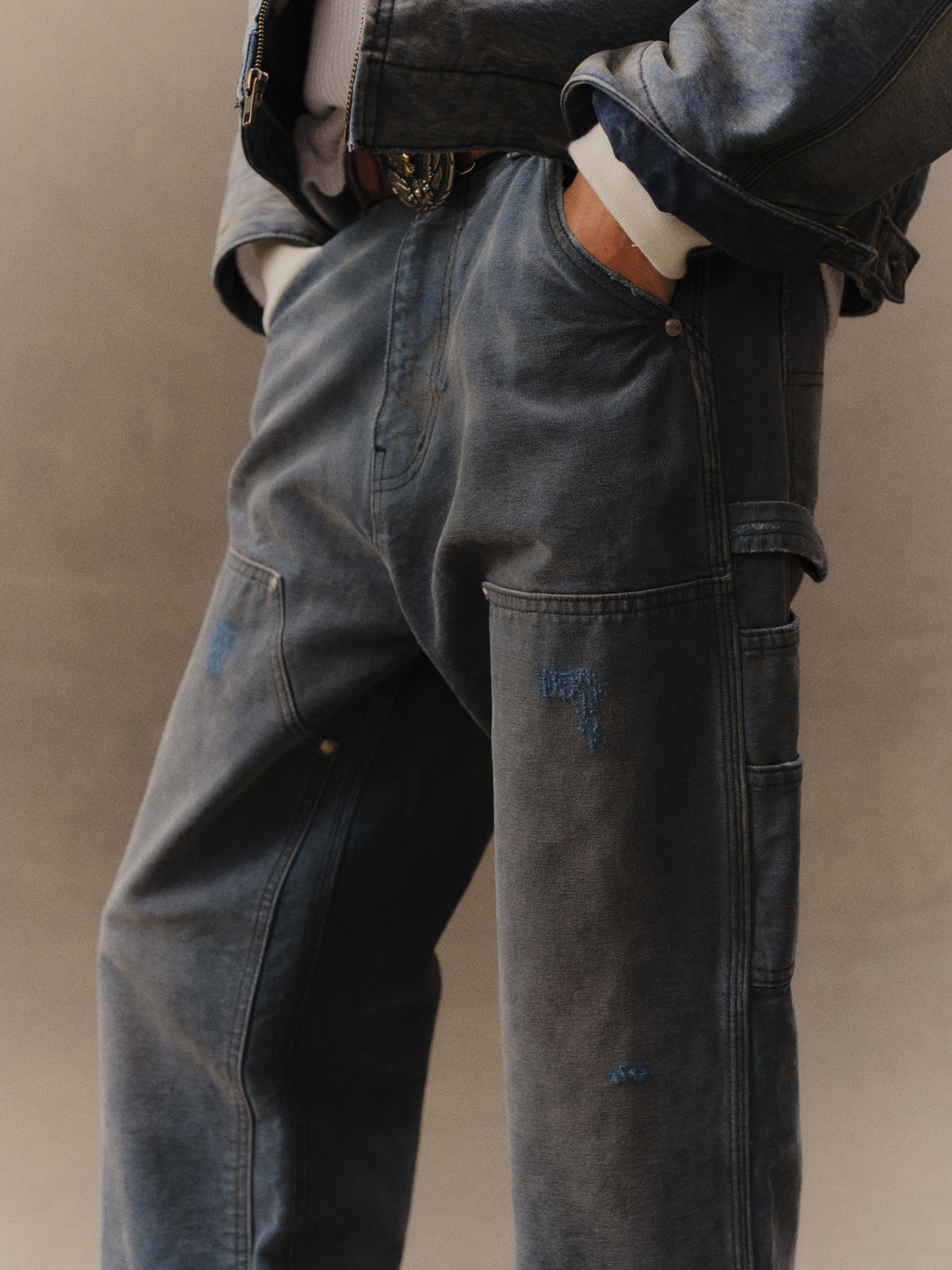 Wide Leg Double Knee