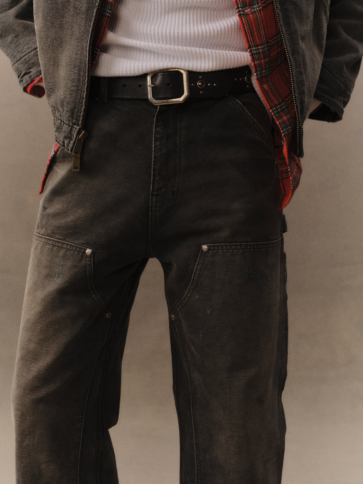 Wide Leg Double Knee