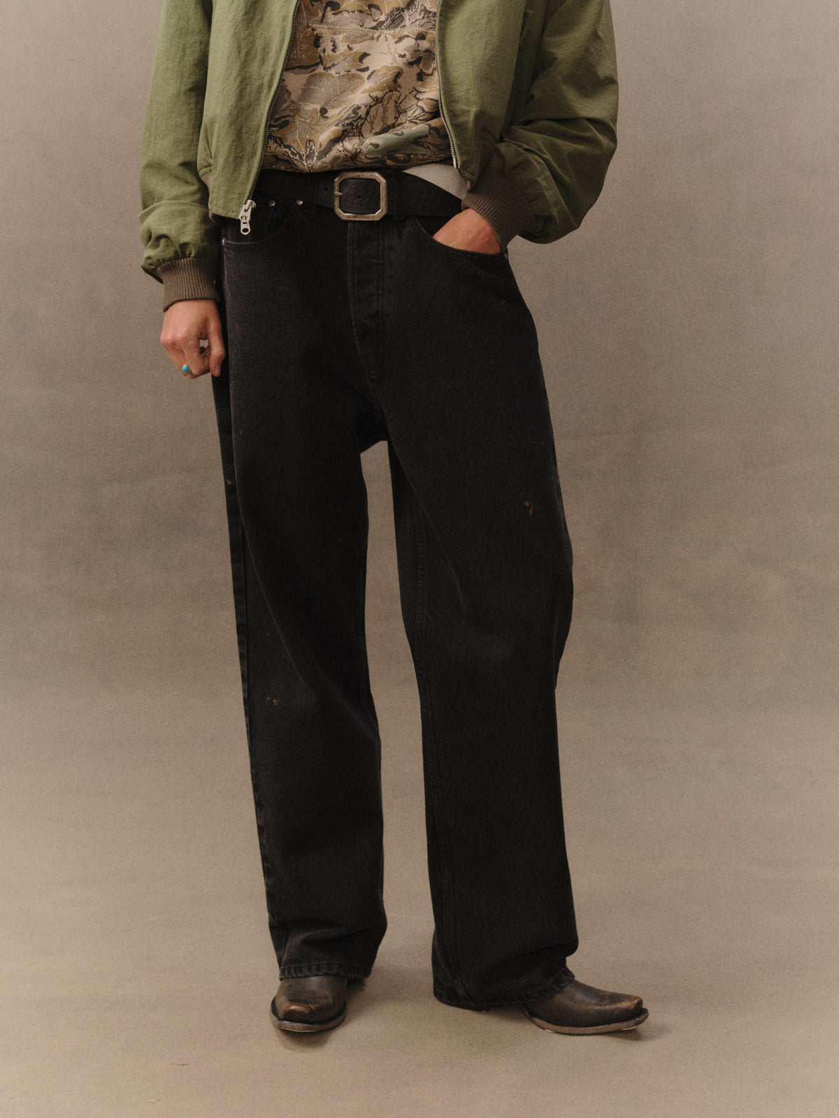 Wide Leg 5 Pocket Jeans