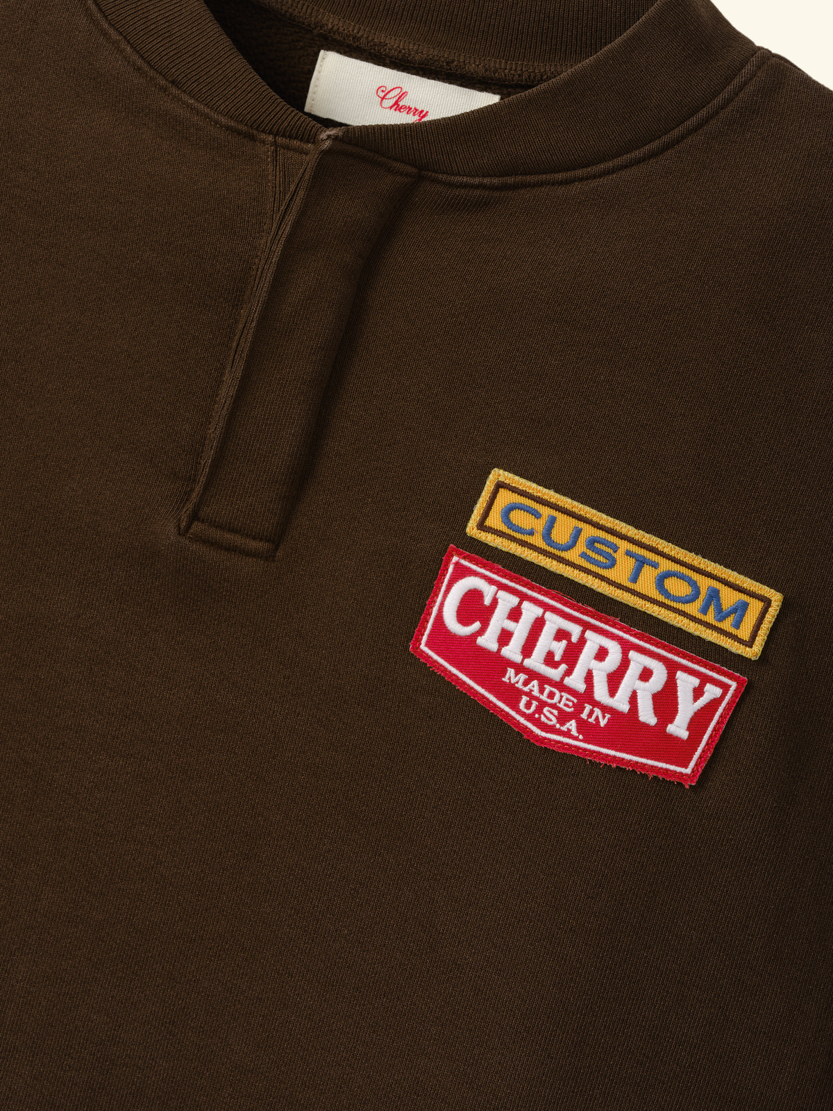 Patch Work Henley Crew
