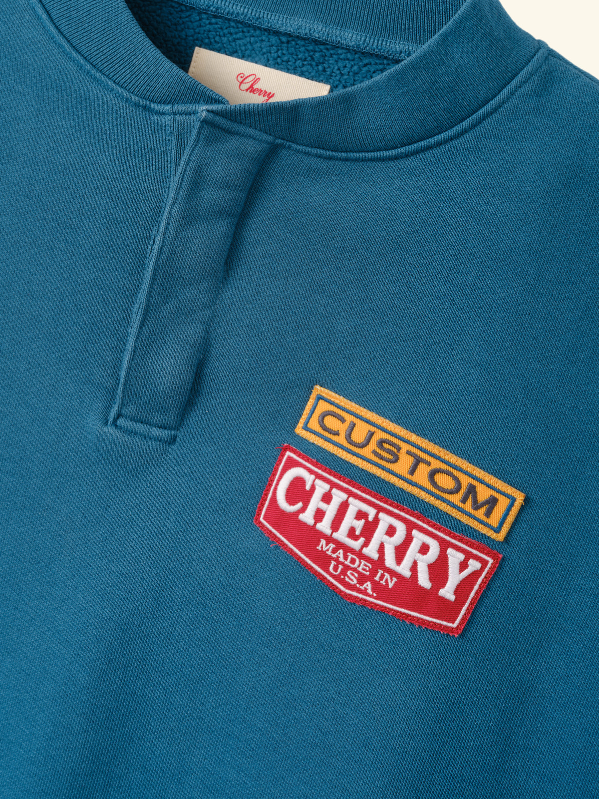 Patch Work Henley Crew