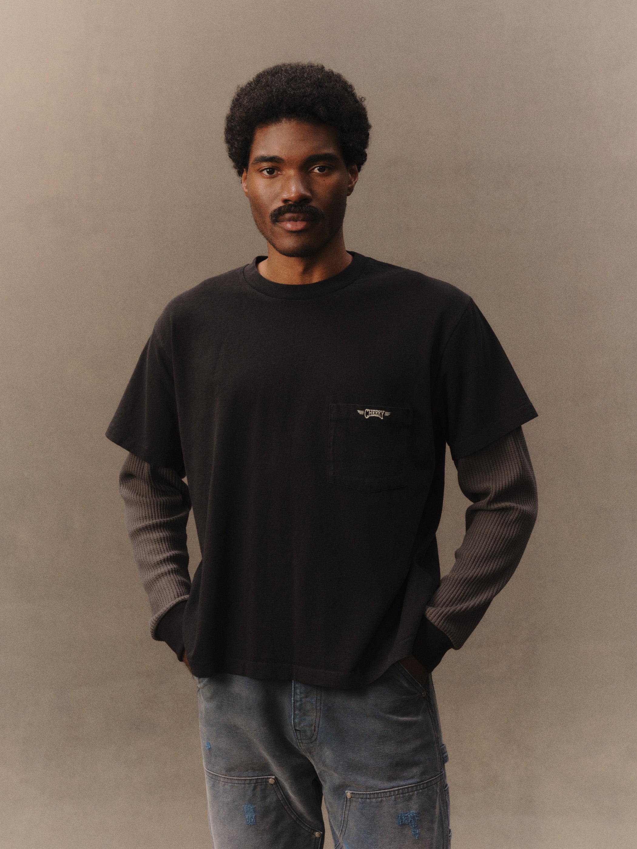 Southwest Layered Thermal T-Shirt – CHERRY LA