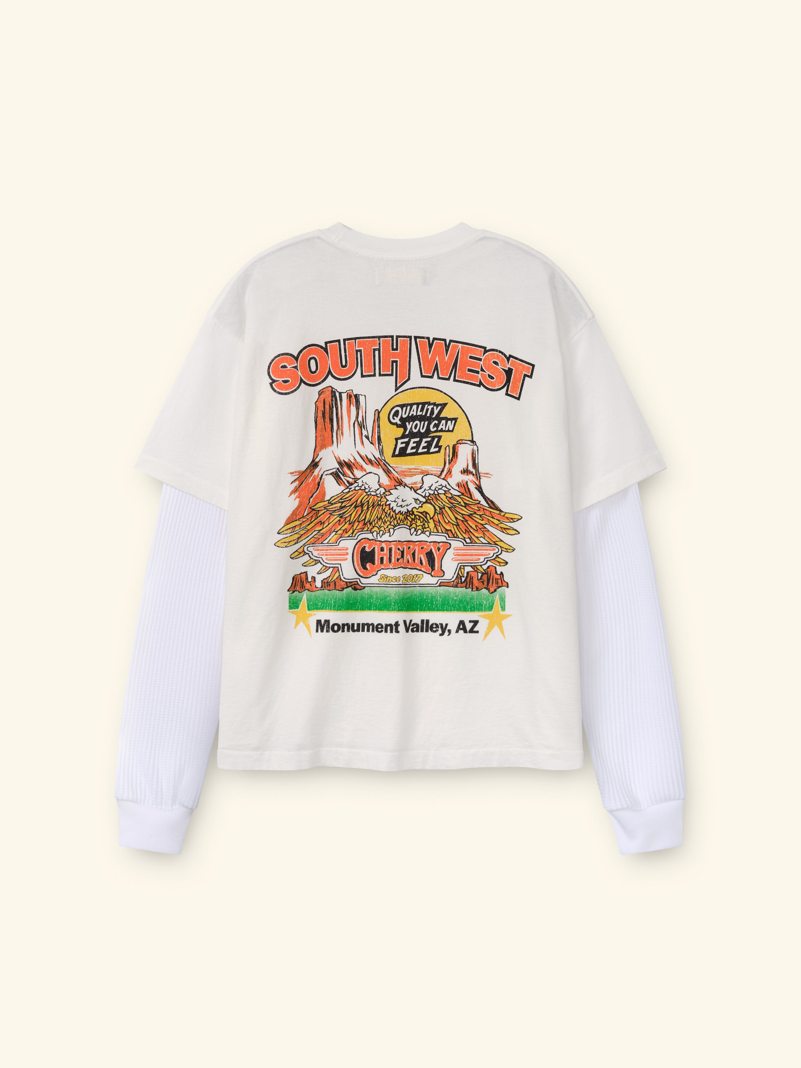 Southwest Layered Thermal T-Shirt – CHERRY LA