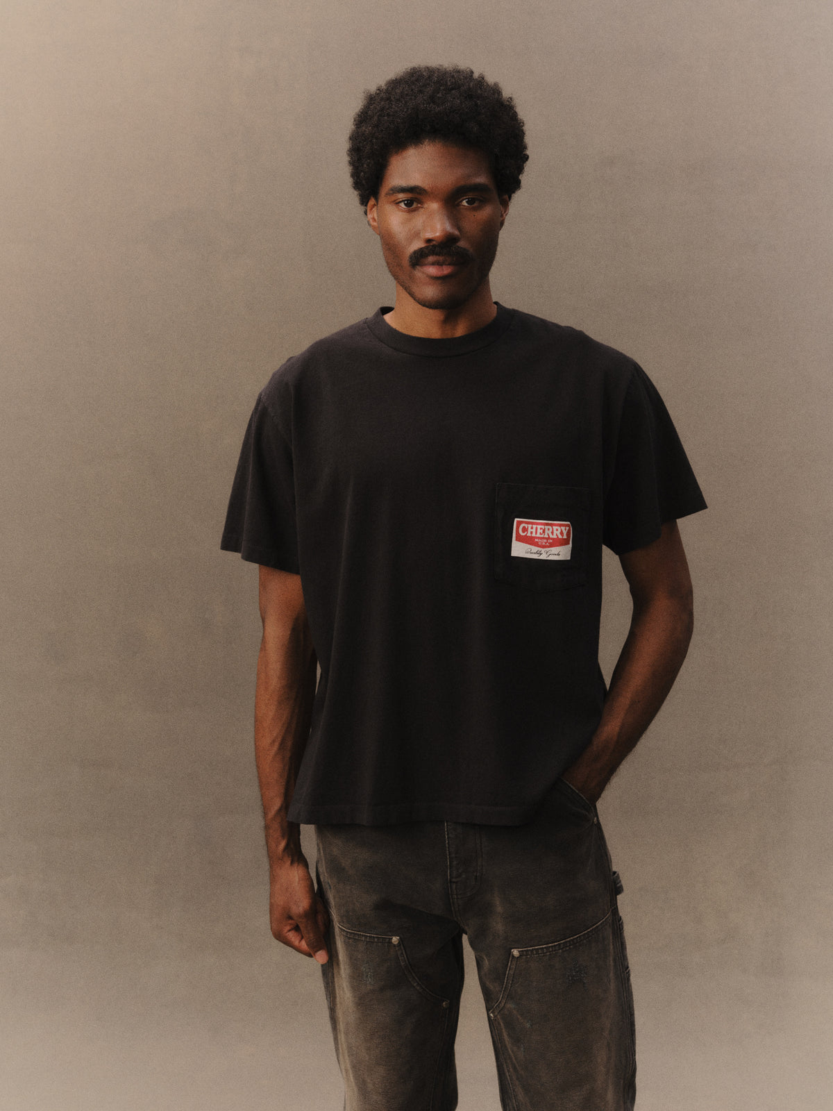 Railroad Boxy Pocket T-Shirt