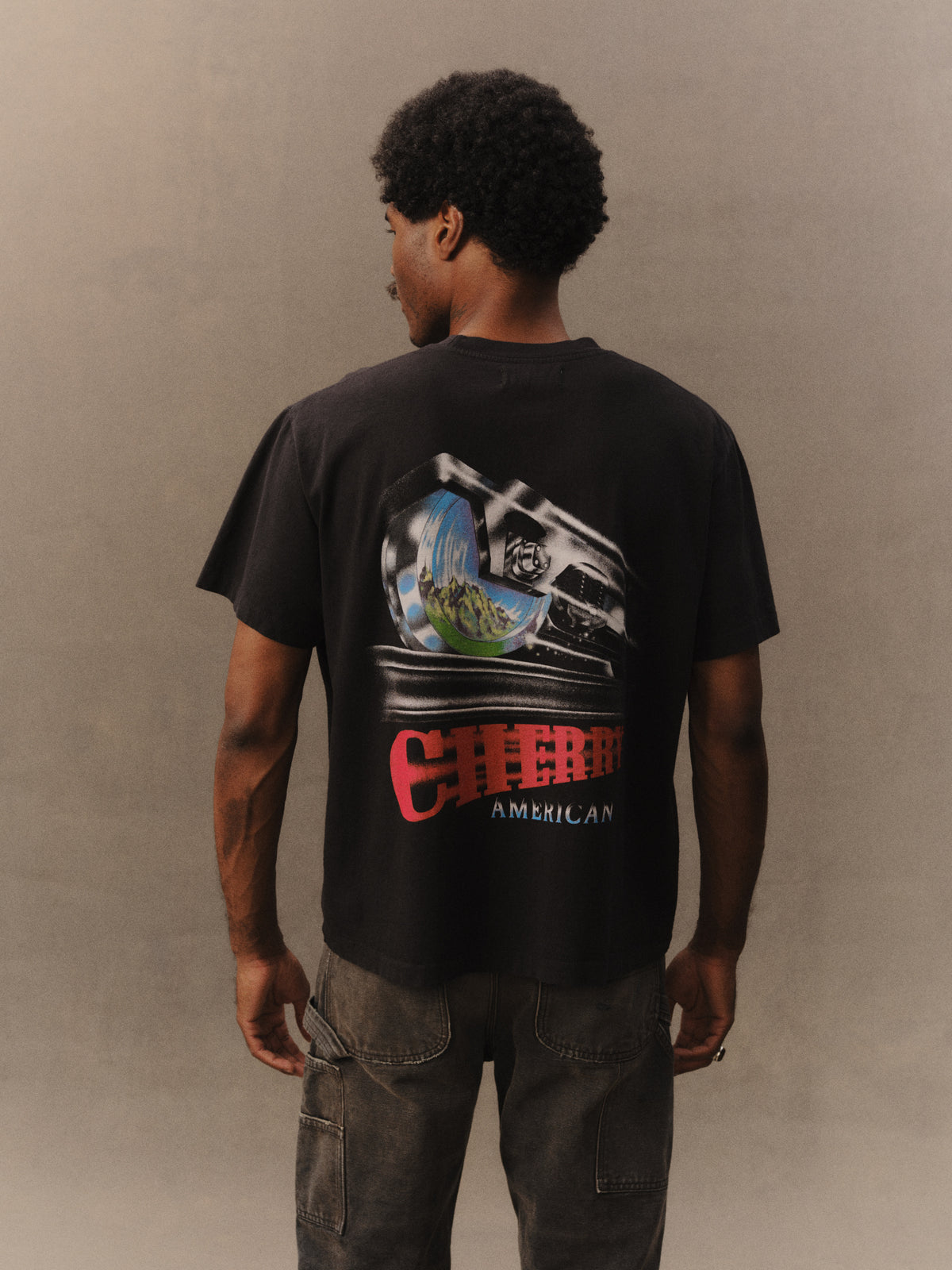 Railroad Boxy Pocket T-Shirt