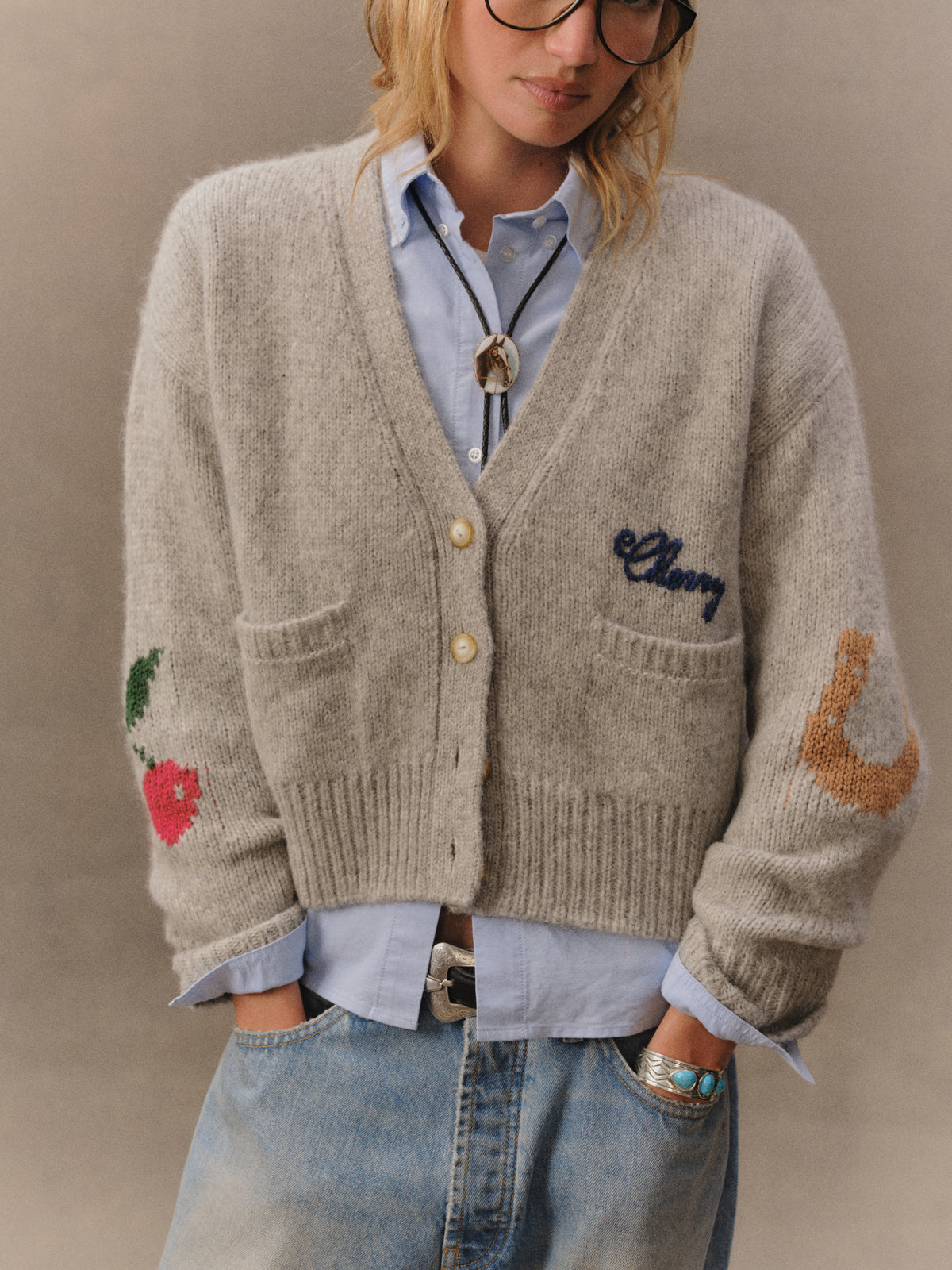 Women's Cropped Cardigan