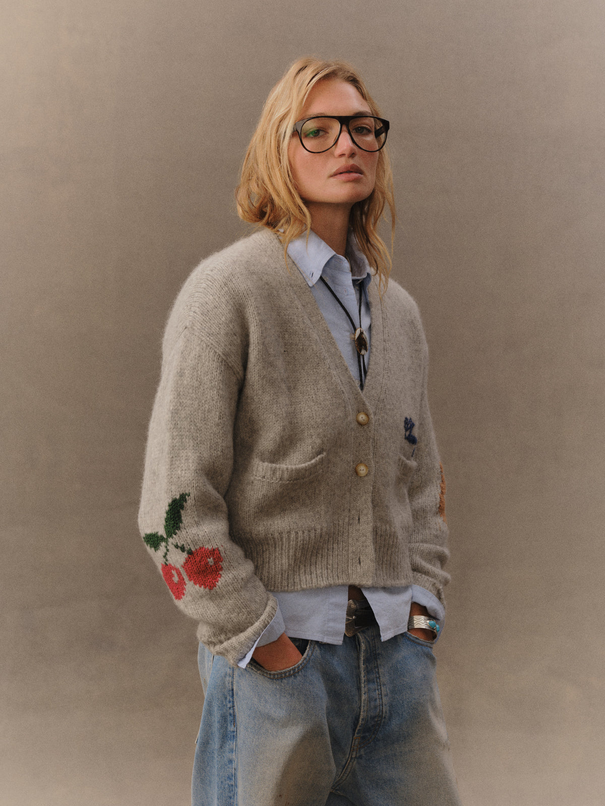 Women's Cropped Cardigan