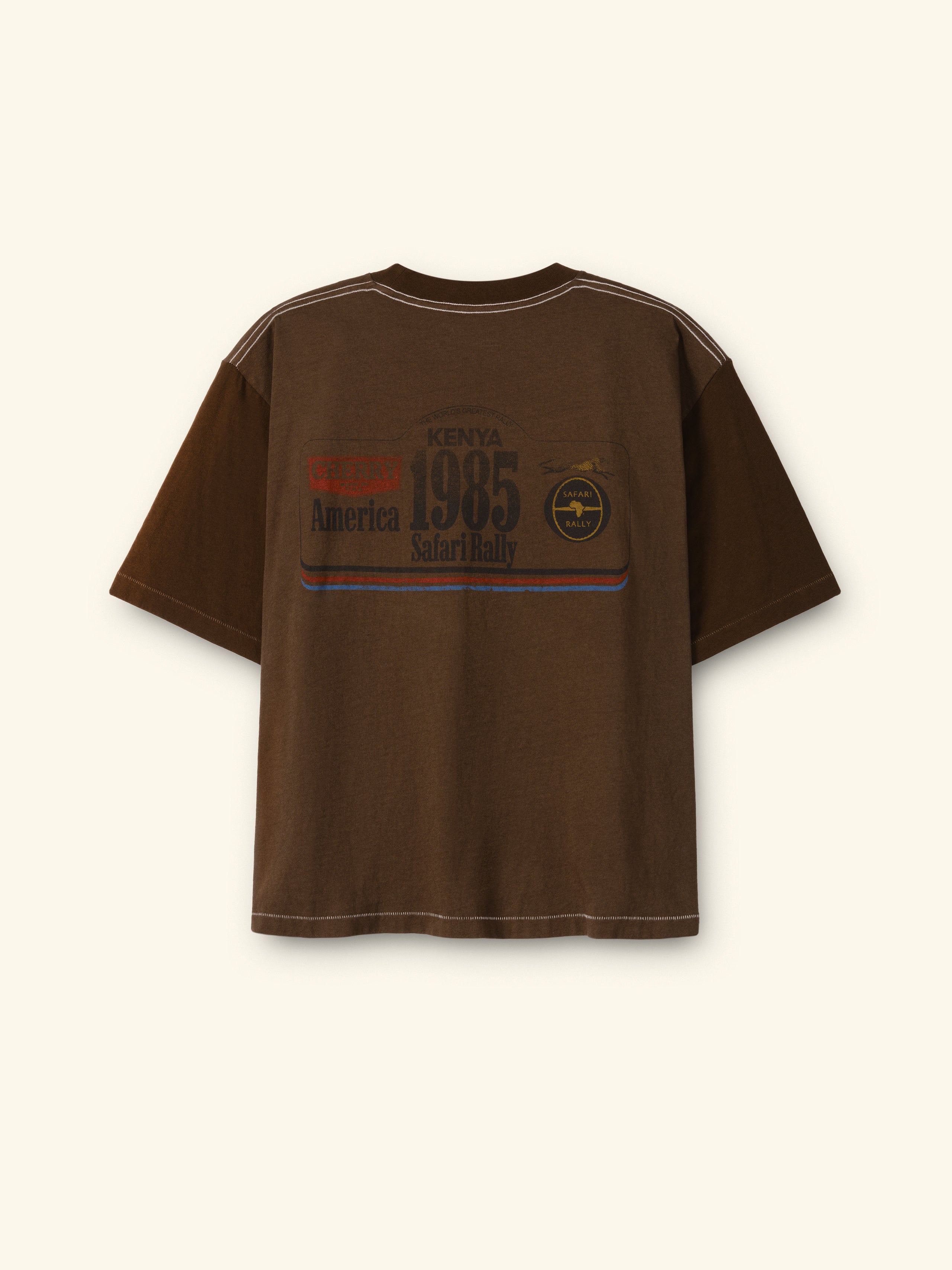 Boxy Safari T-Shirt (Brown)