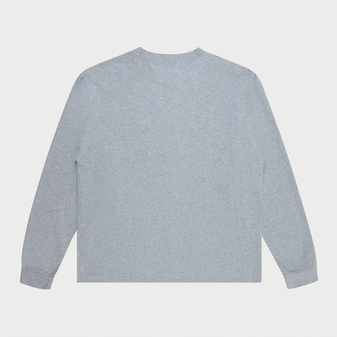 Long Sleeve Pocket T-Shirt (Heather Grey)