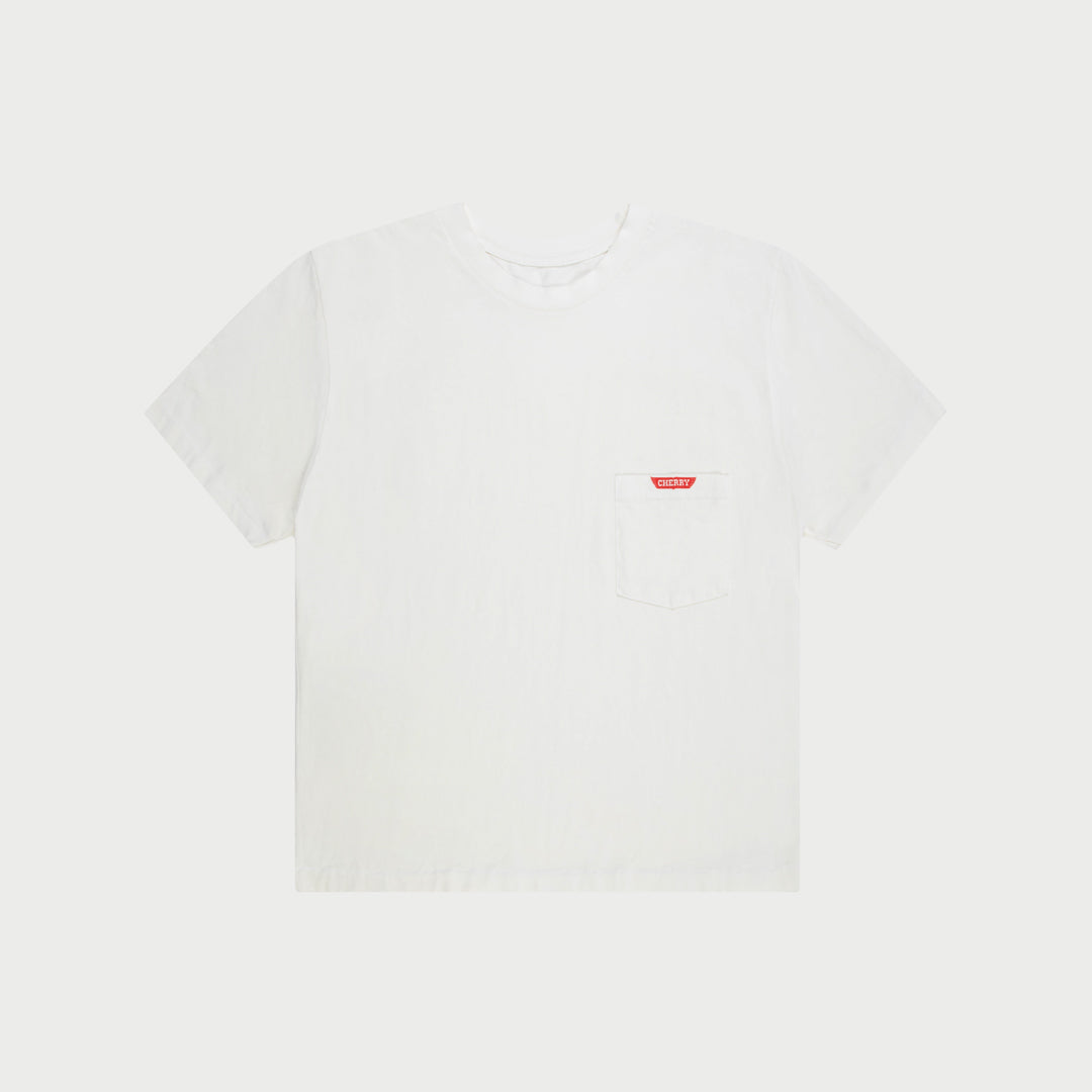 Boxy Pocket T-Shirt (White)