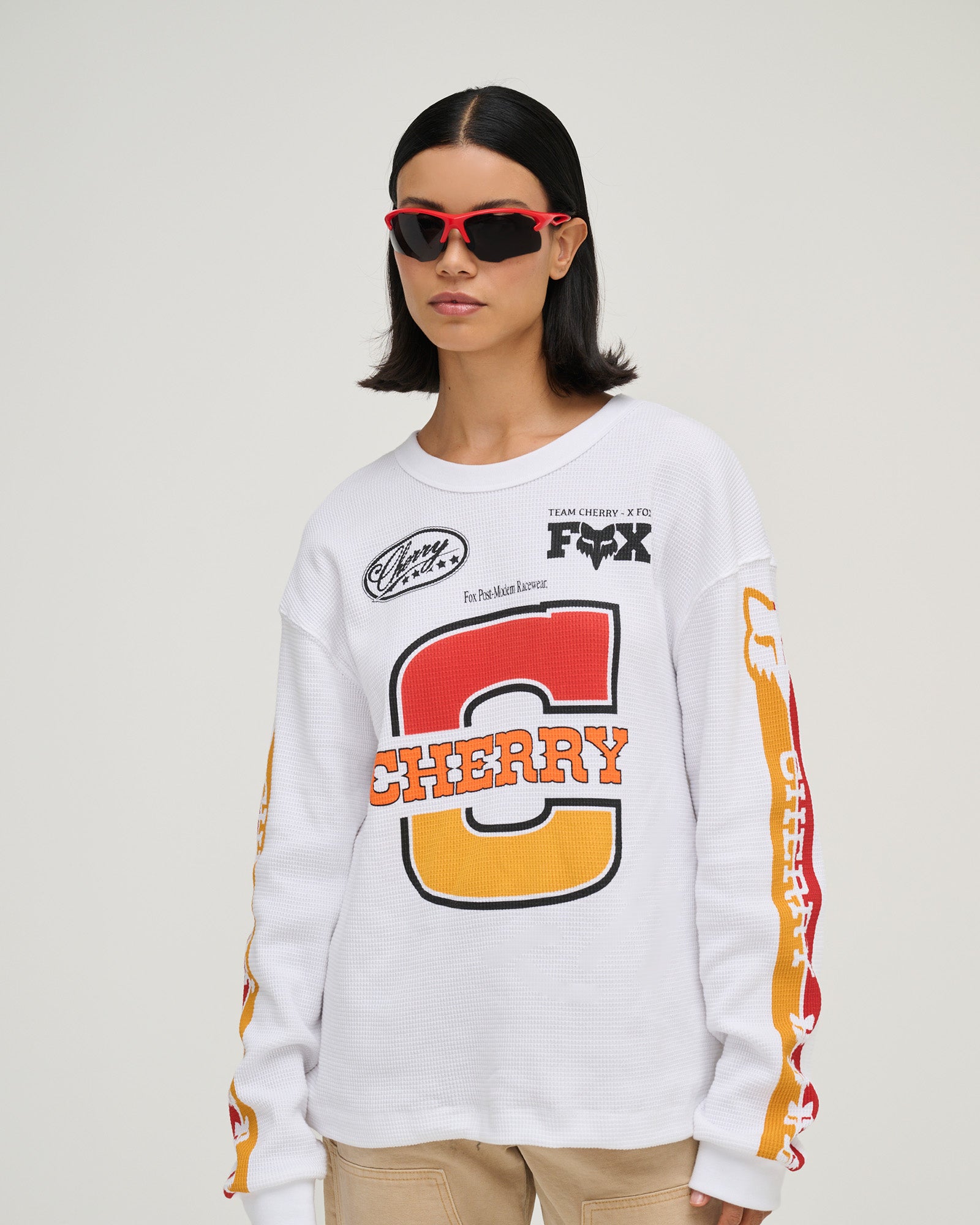 Fox X Cherry Moto Jersey (Cream)