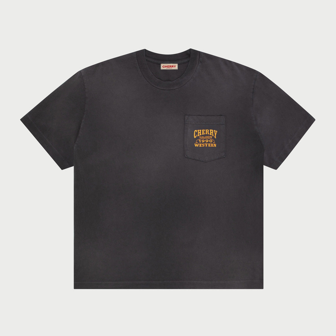 Saloon Pocket T-Shirt (Black)