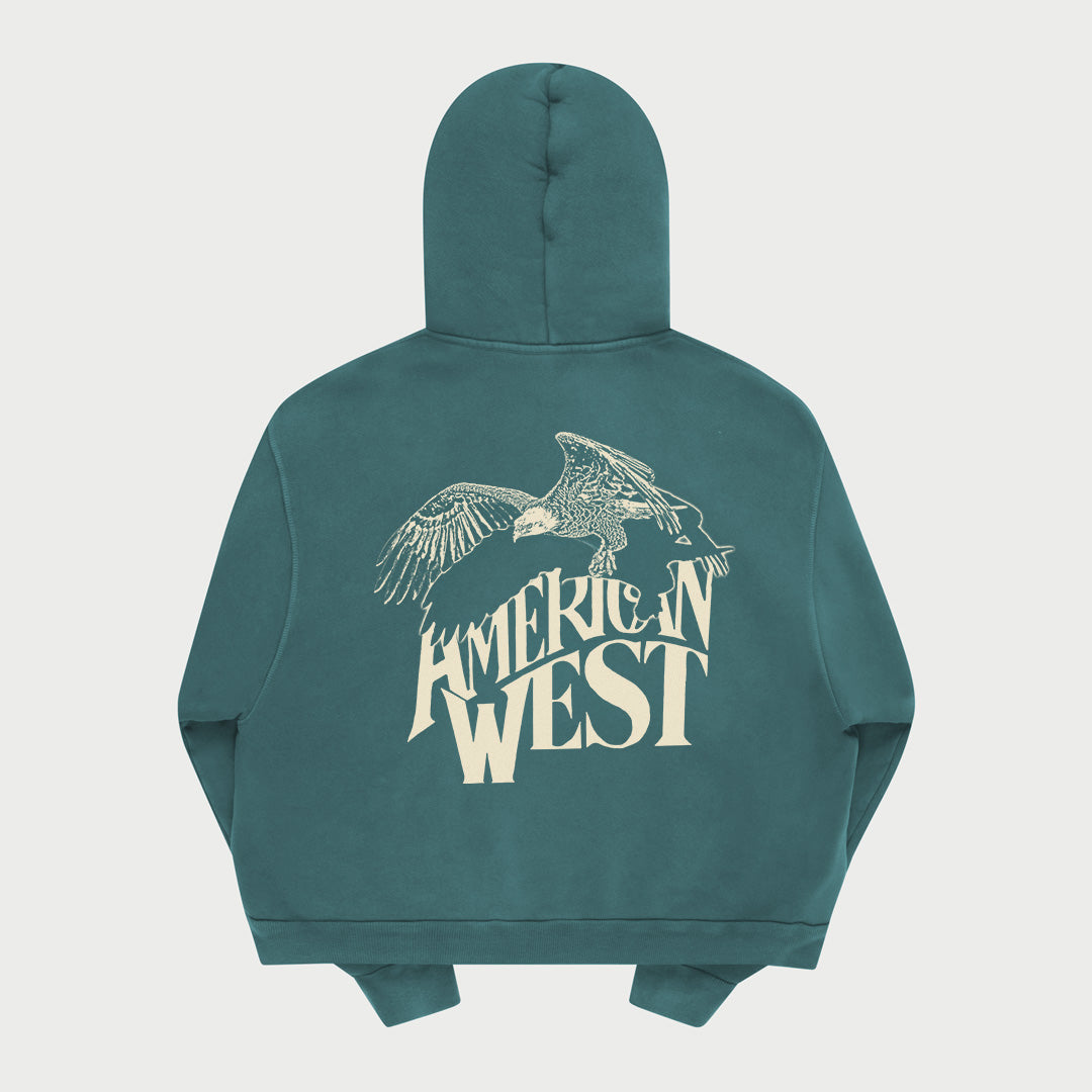 American West Hoodie (Teal)