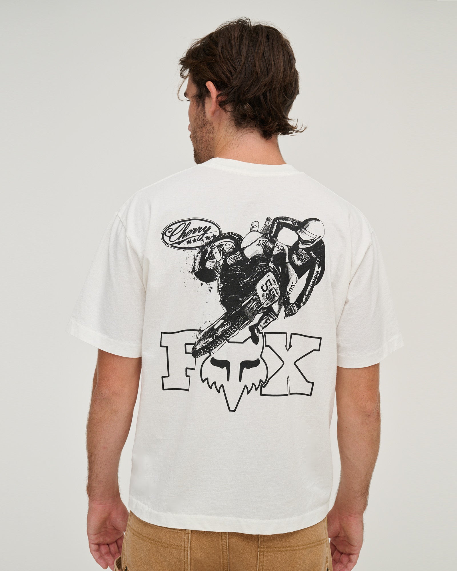 Fox X Cherry Classic Pocket Tee (White)