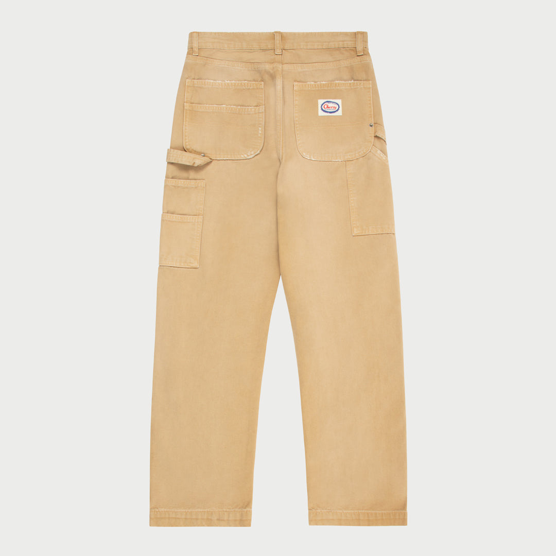 Wide Leg Carpenter Pant (Tan)