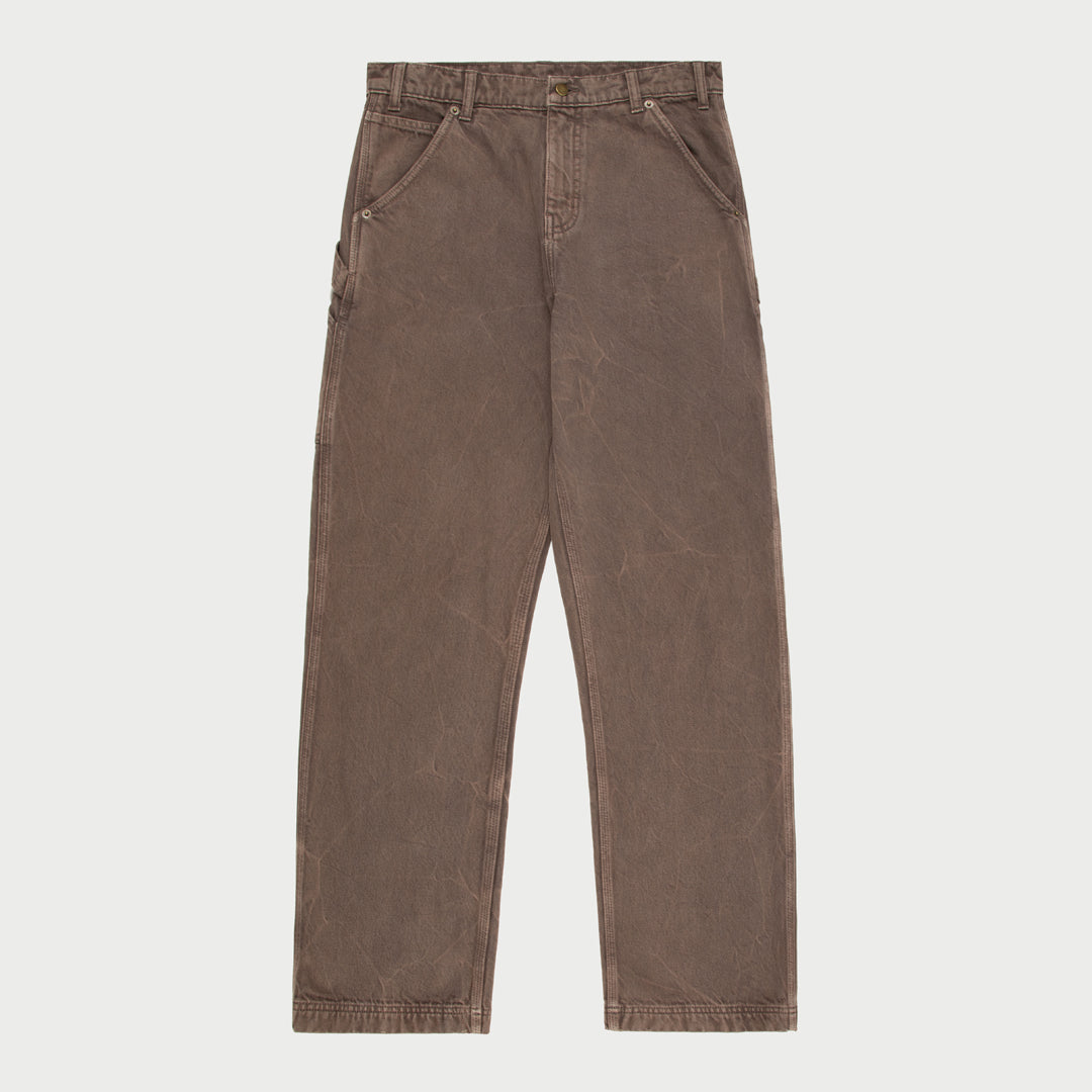 Wide Leg Carpenter Pant (Brown)