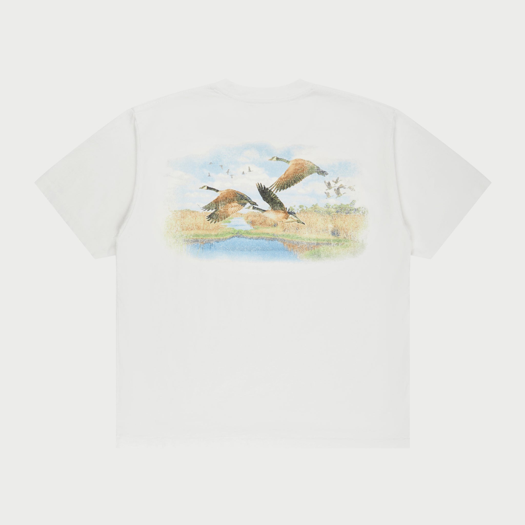 Flying Geese Pocket Tee (White)