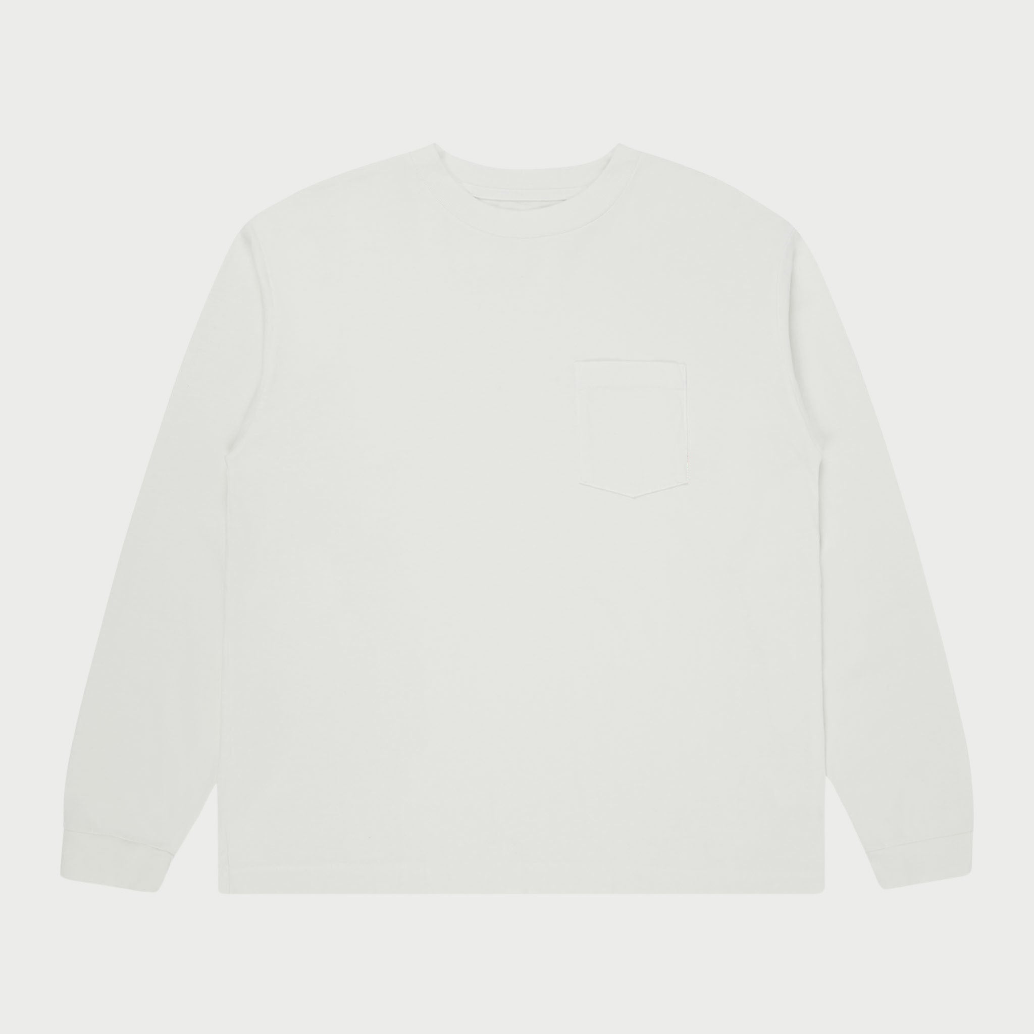 American Classic Pocket L/S T-Shirt (White)