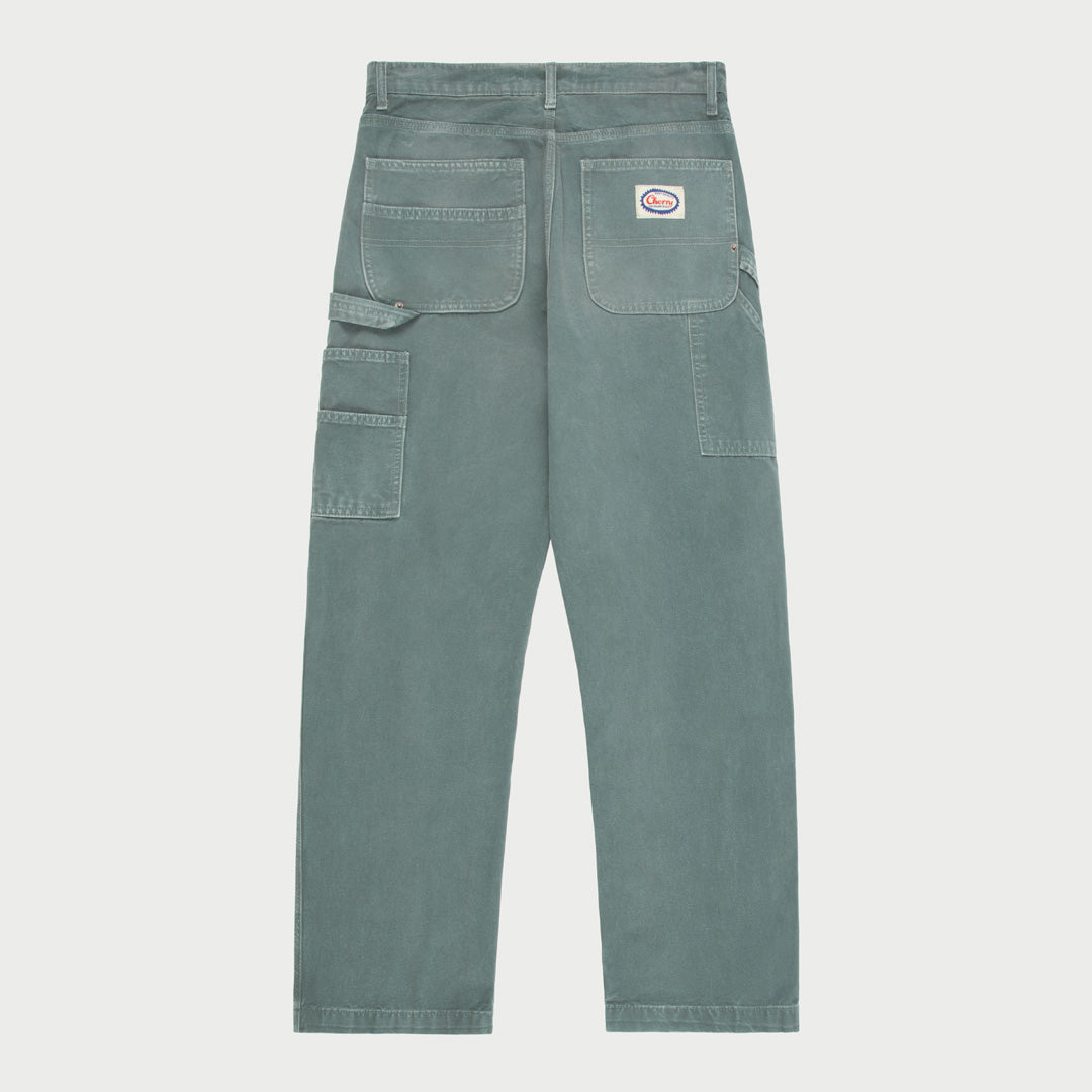 Wide Leg Carpenter Pant (Vintage Teal)