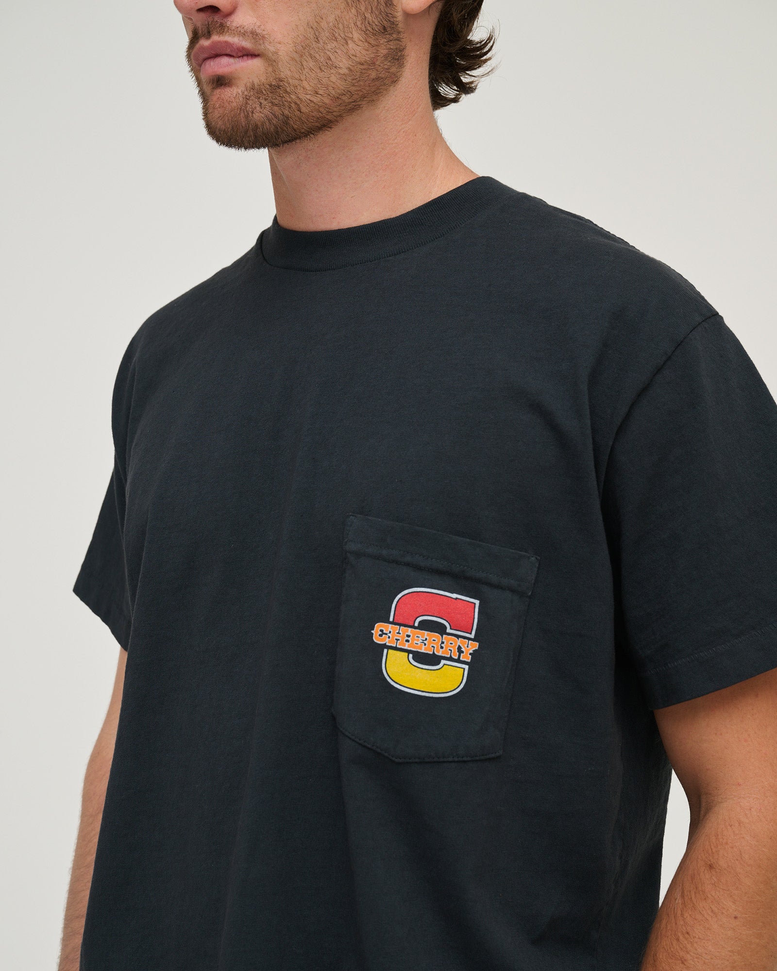 Fox X Cherry Classic Pocket Tee (Black)