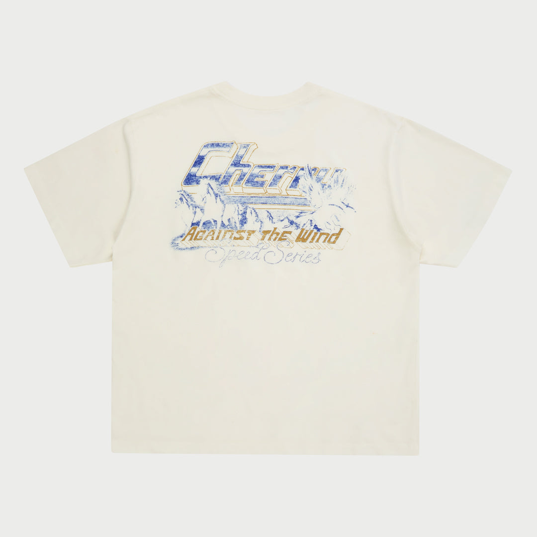 Against The Wind Pocket T-Shirt (White)