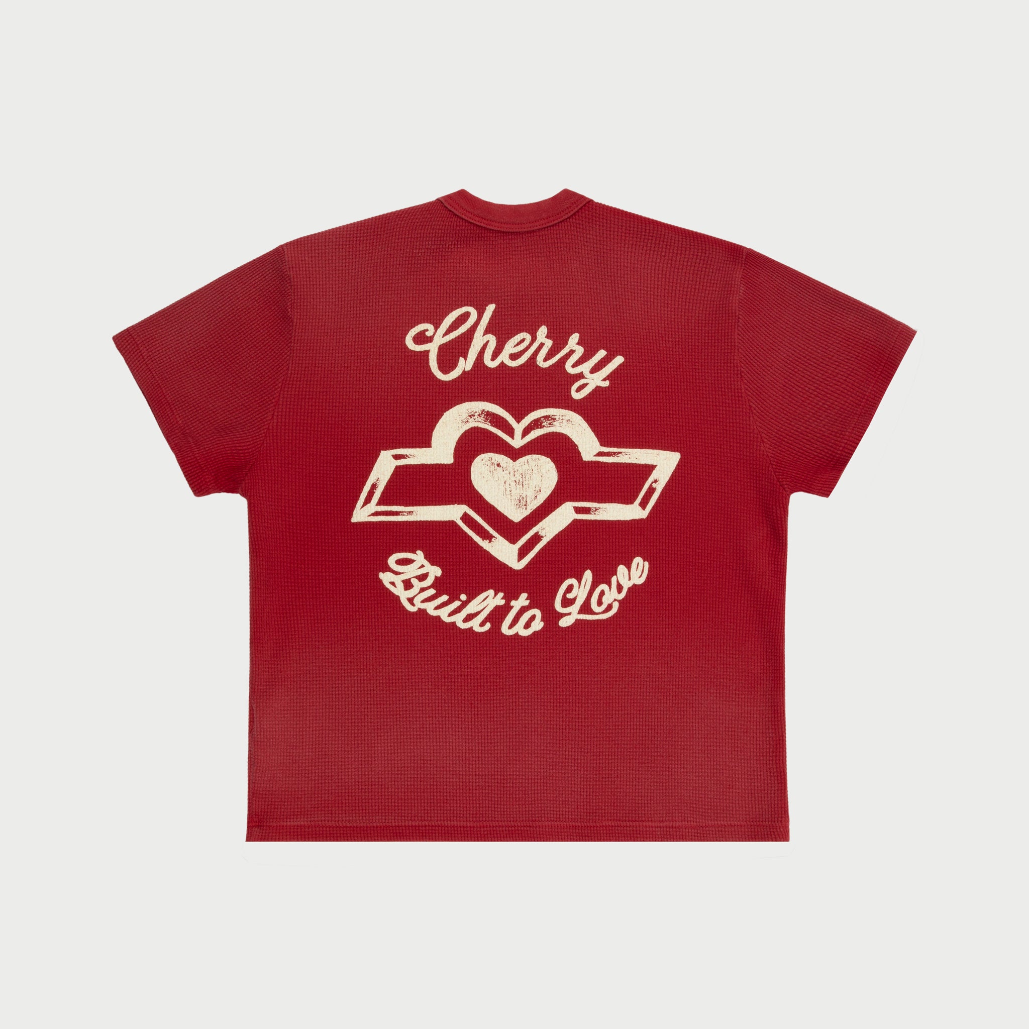 Built to Love Thermal Baby Tee (Red)