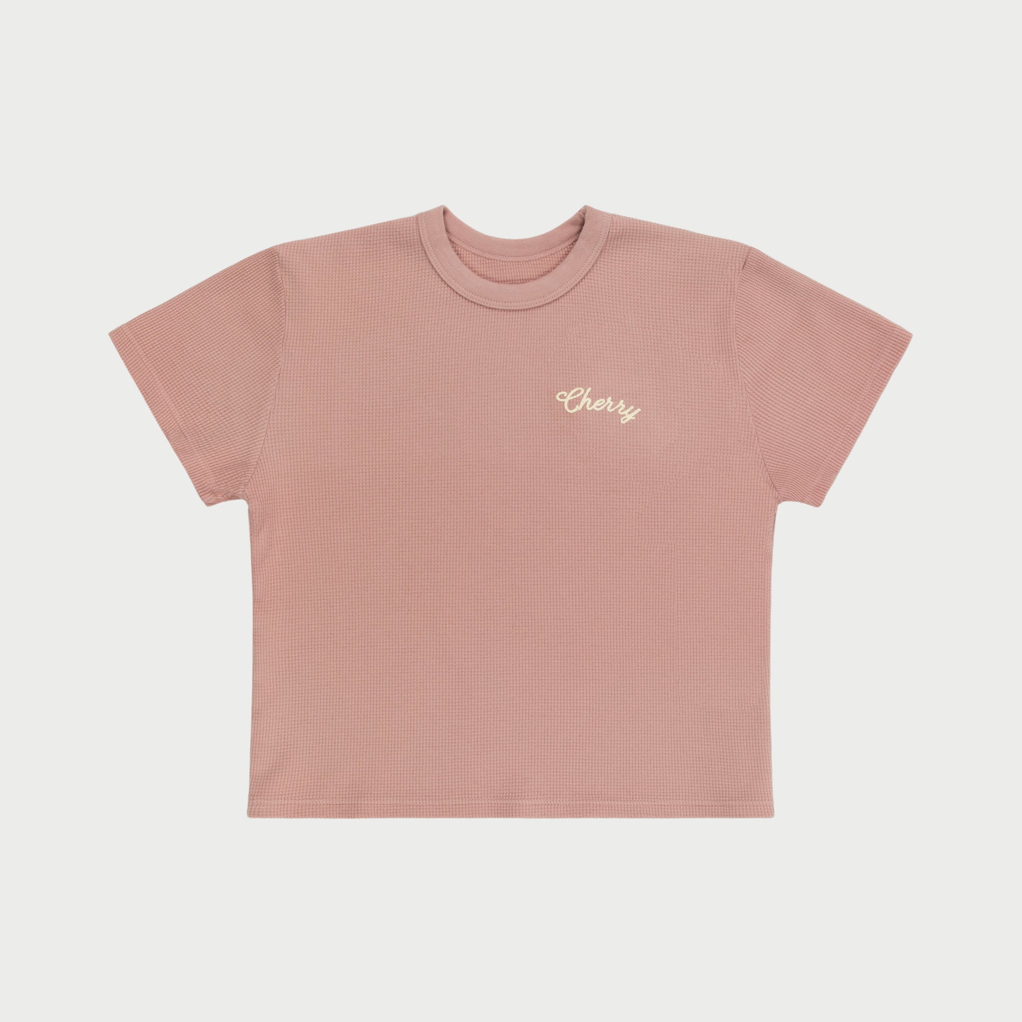 Built to Love Thermal Baby Tee (Rose)