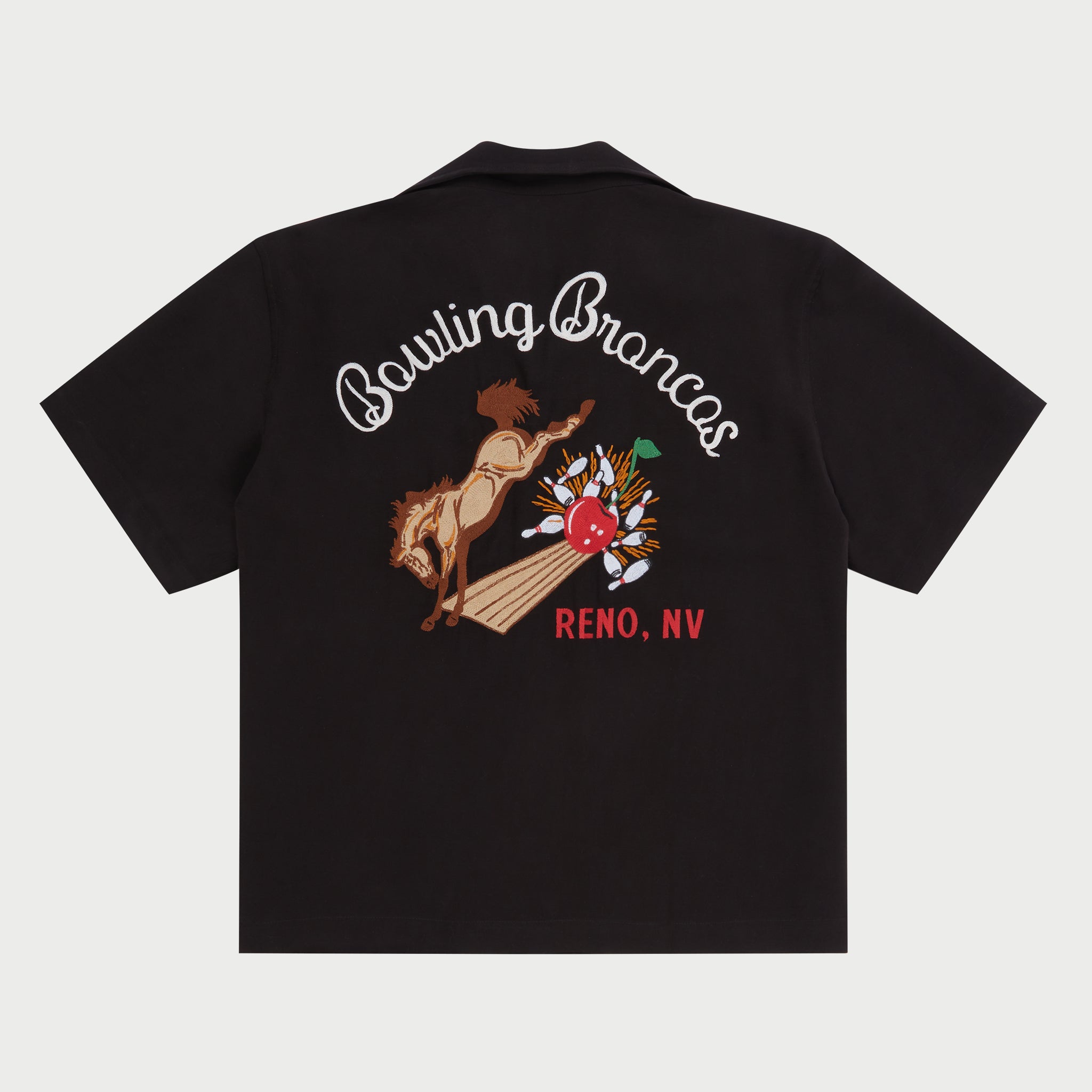 Bowling Broncos Bowling Shirt (Black)