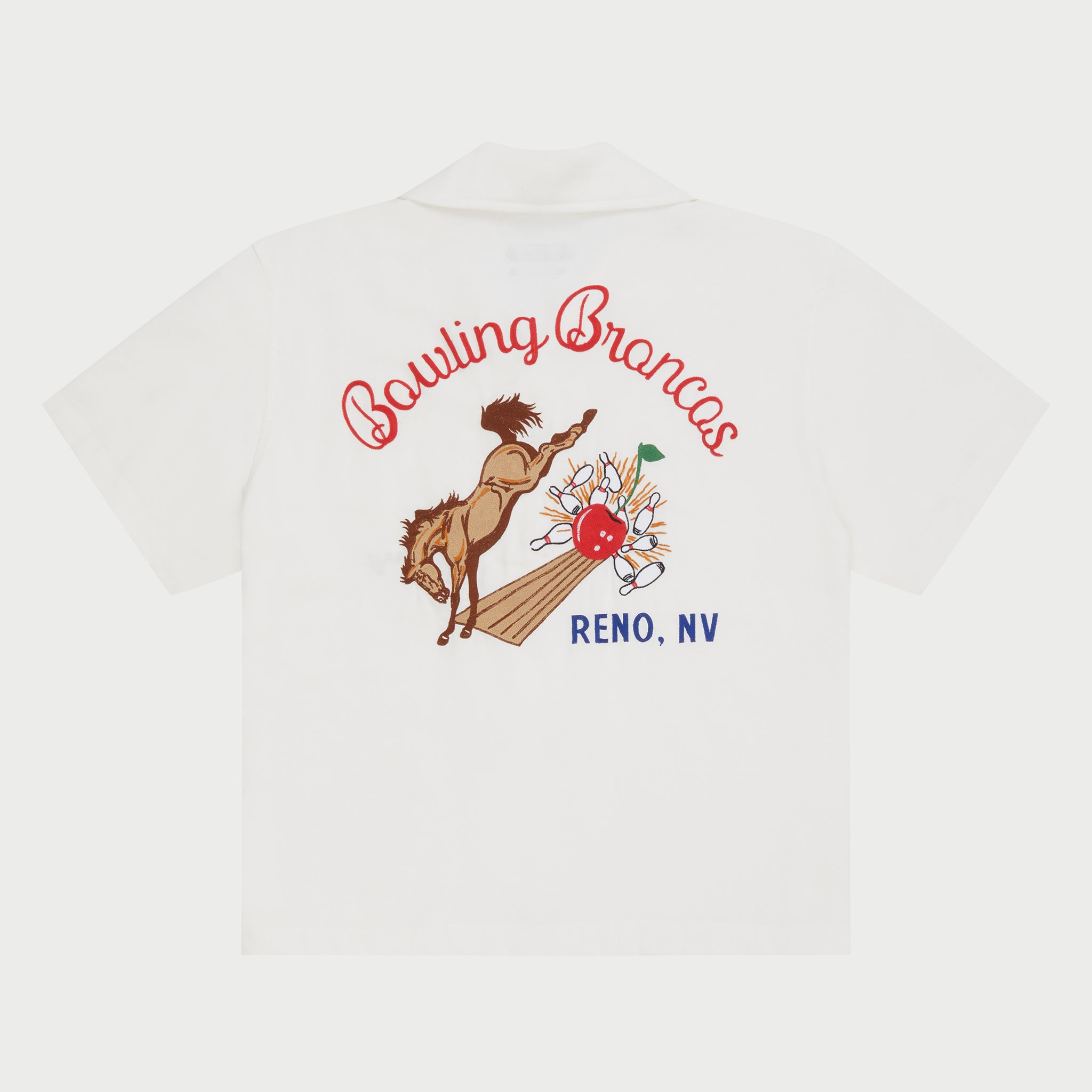 Bowling Broncos Bowling Shirt (Cream)