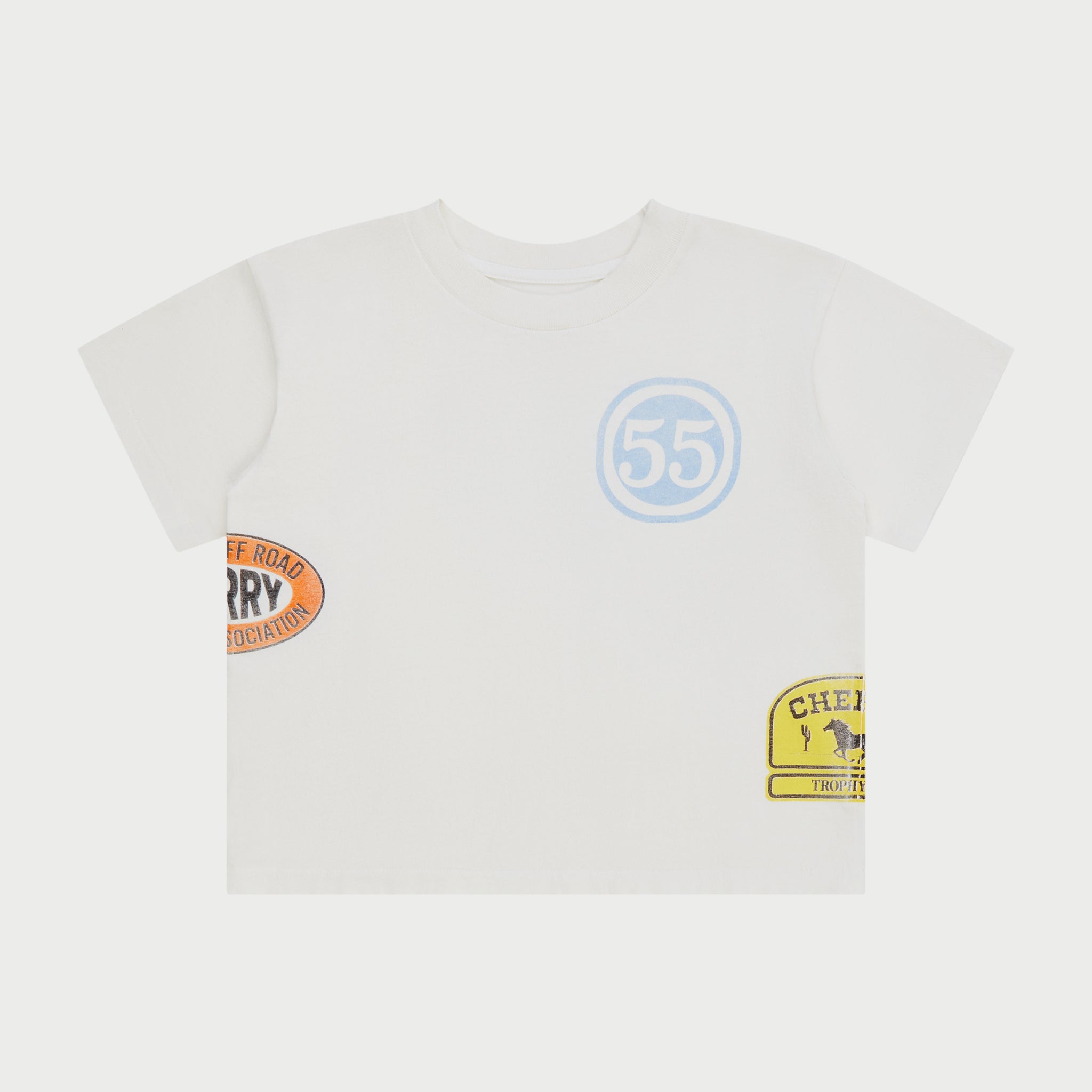 Off Road Boxy Baby Tee (Vintage White)