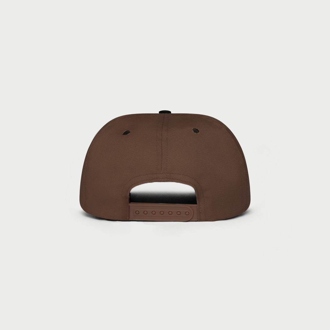 Wings 5 Panel Hat (Brown/Black)