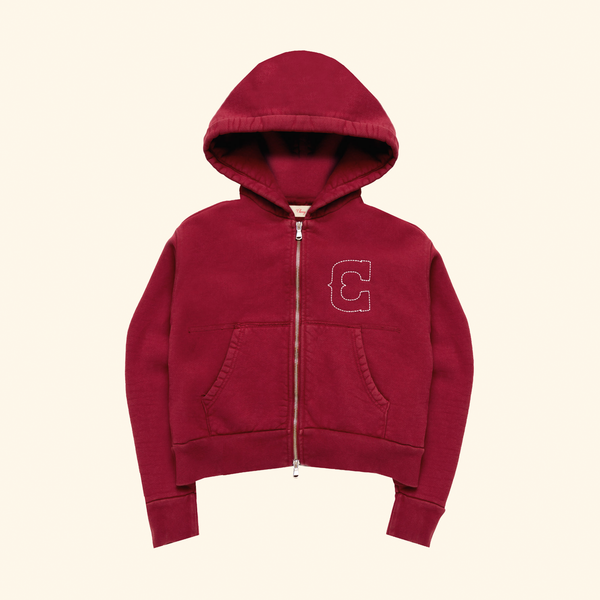 Women's Western Zip Hoodie (Sun Faded Red) – CHERRY LA