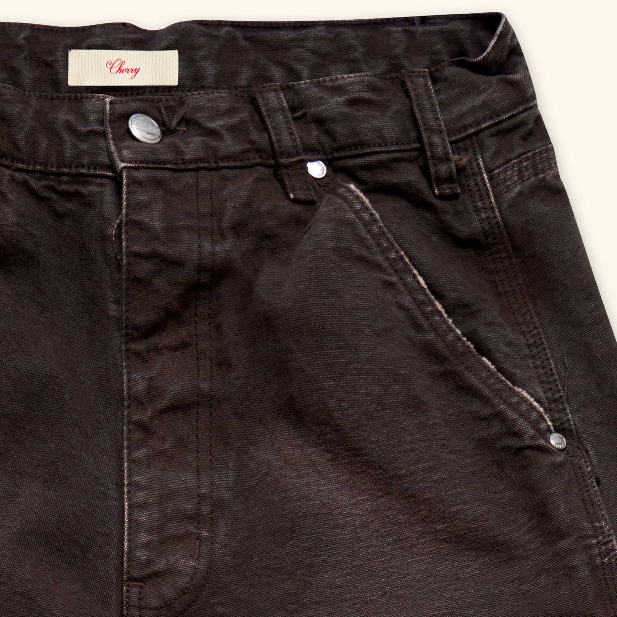 Wide Leg Double Knee (Brown)