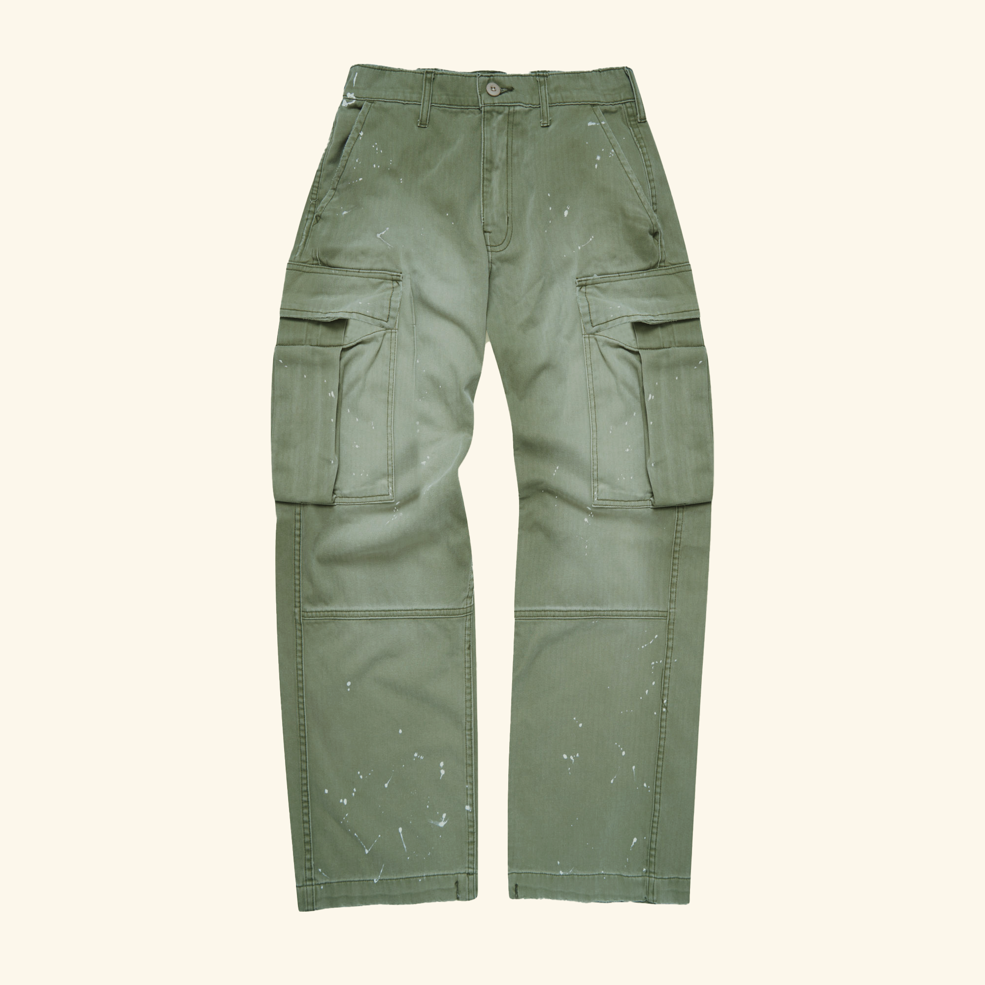 Wide Leg Cargo Pant (Olive Green)