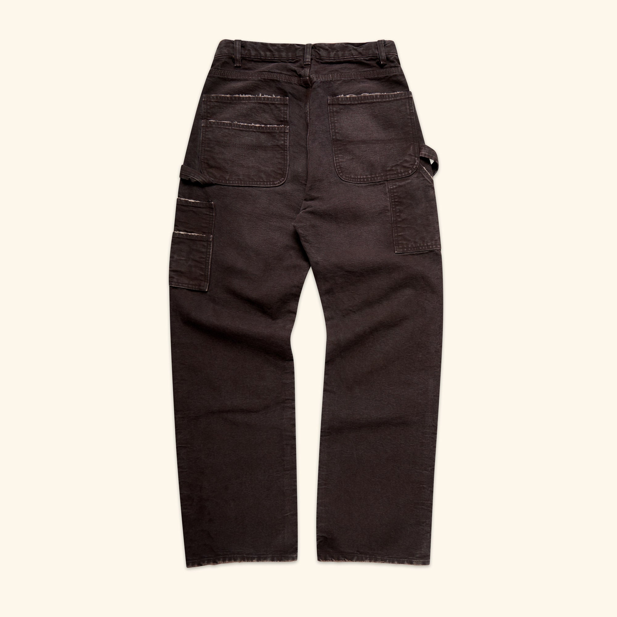 Wide Leg Double Knee (Brown)