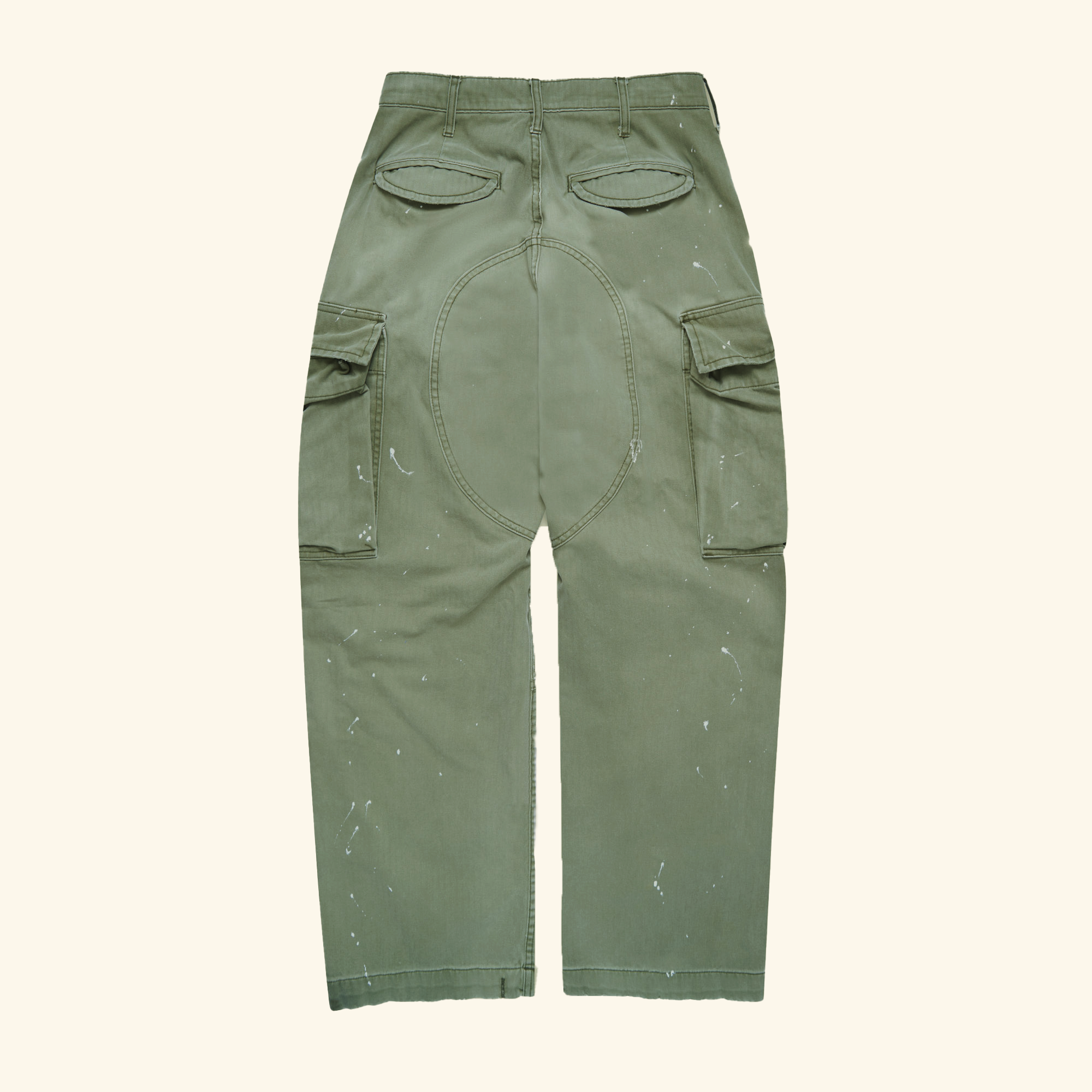 Wide Leg Cargo Pant (Olive Green)