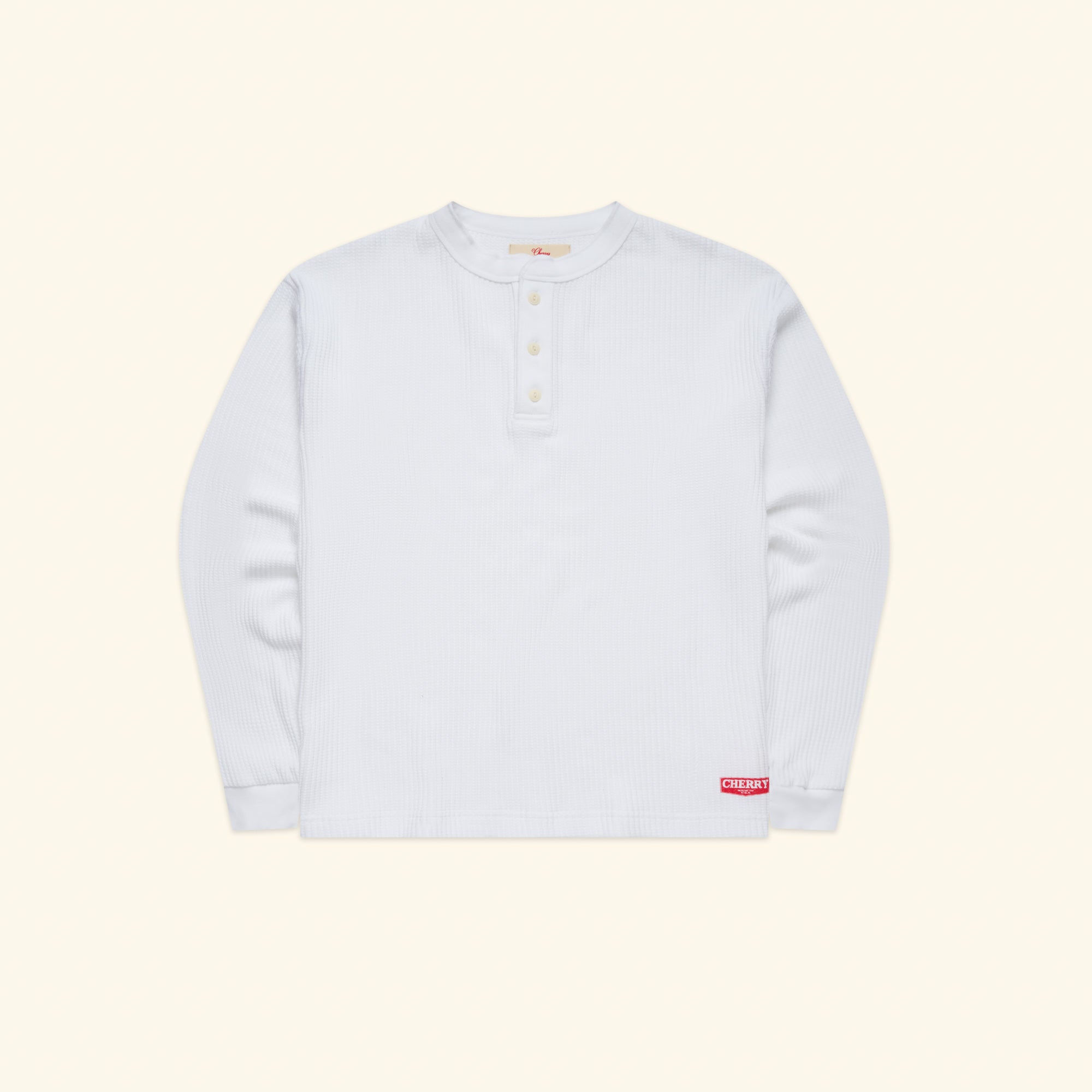 Chevron Classic Henley Thermal (Optic White)